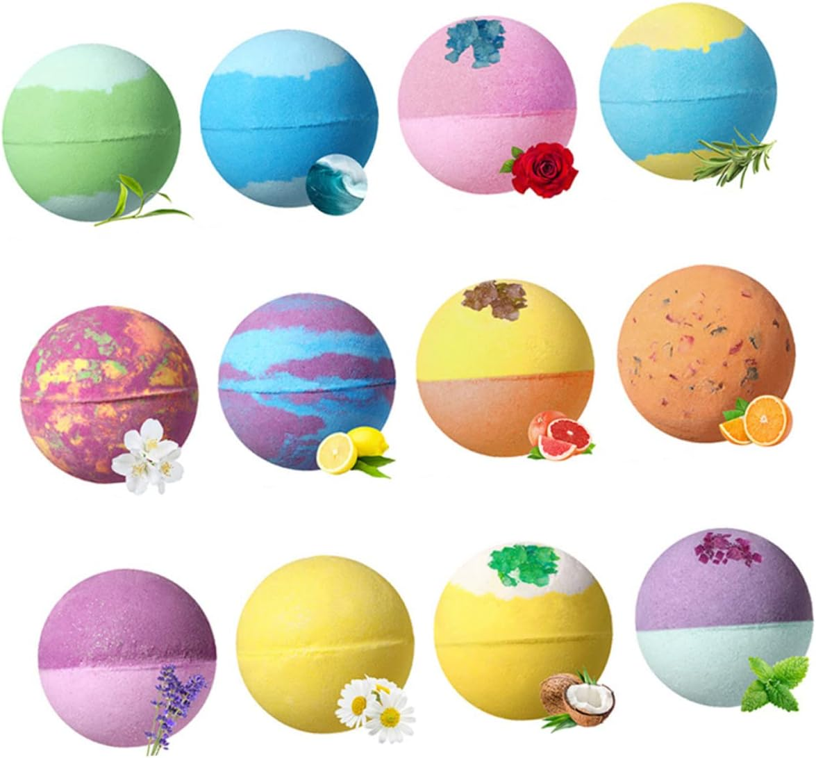 WOONEKY 12Pcs Colorful Spa Bath Salt for Relaxing Soaks Moisturizing Skin for Home and Travel Use for Mother Day image number 5