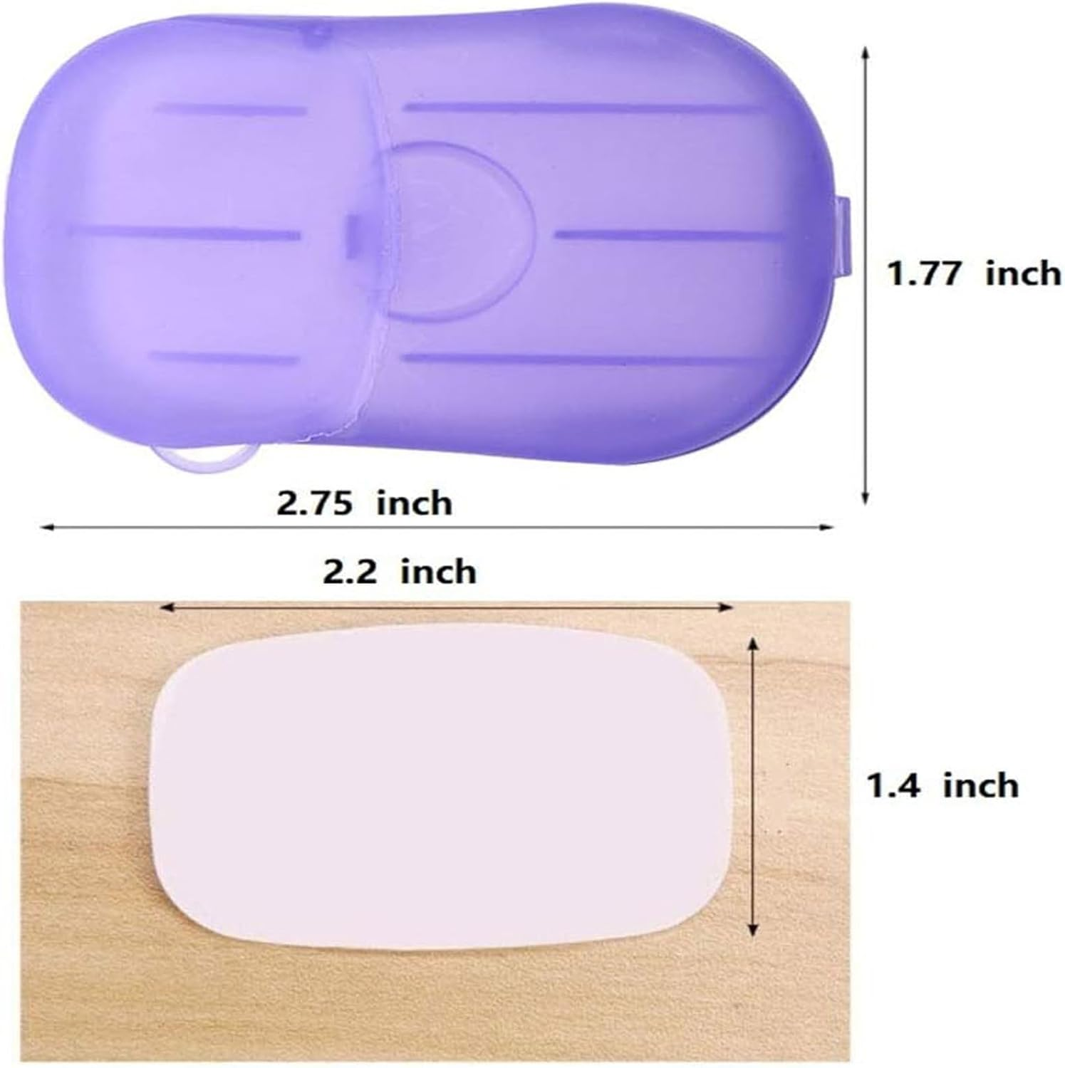 Tustao 500 Sheets Disposable Soap Paper 5 Boxes Hand Cleaner Fragrance Mini Color Soap Paper for School Indoor, Outdoor, Travel, Camping Hiking, Camping Soap, Soap Sheets image number 3