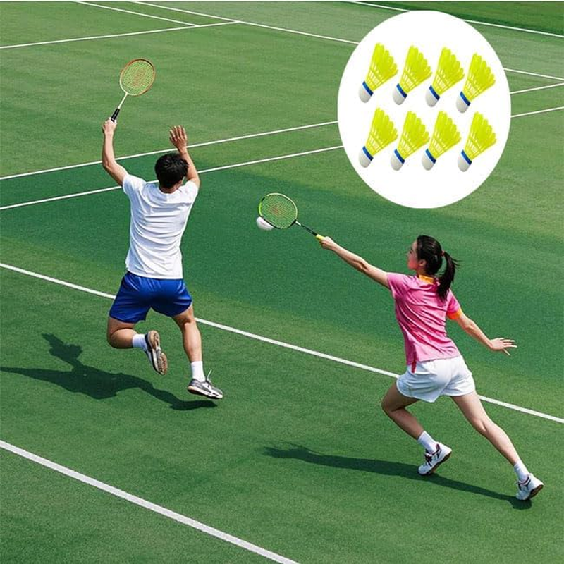 Limcryspp 12 Sets of Durable Nylon Badminton Shuttlecocks, Highly Durable Badminton Competition Equipment for Aviation Training image number 3