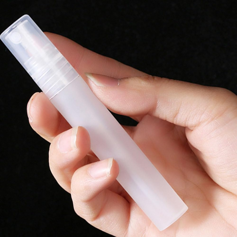 Armastuse 10 Pack 10Ml Mini Plastic Spray Bottle Empty, Fine Mist Refillable Mini Perfume Bottle, Perfume Atomizer, Small Sample Containers, Plastic Portable Travel Bottle image number 1