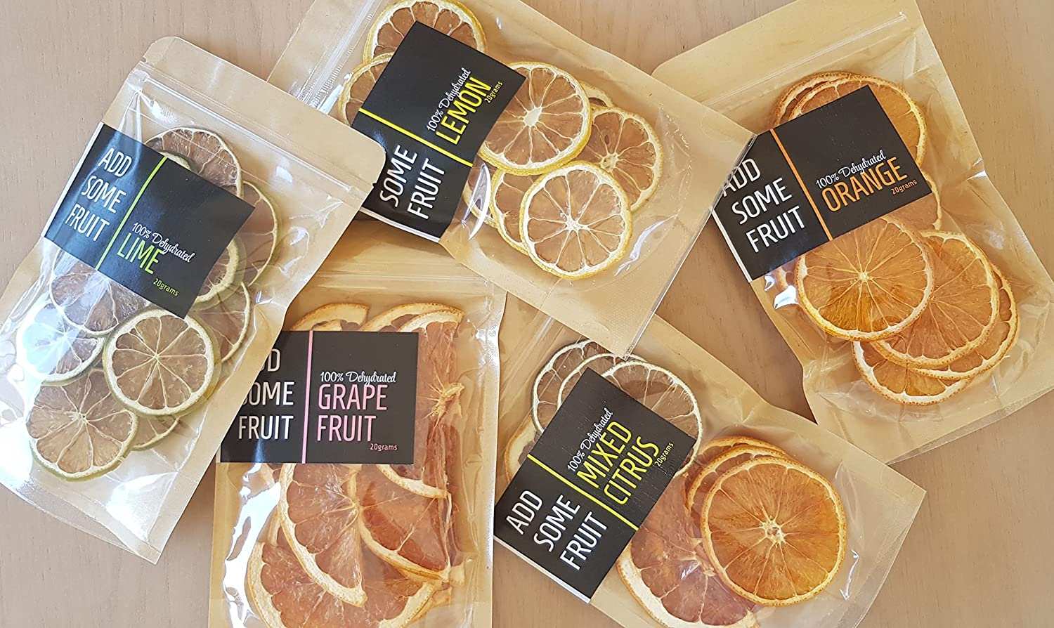 ADD SOME FRUIT - 100% DEHYDRATED ORANGE - 20G Pouch