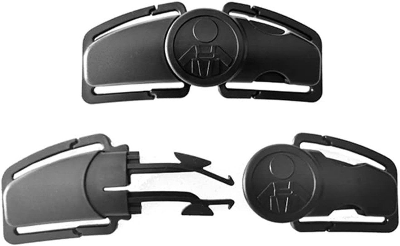Universal Child Car Seat Chest Harness Clip Universal Safer Belt Clip Buckle Lock Stroller Chest Clip Adjustable Guard for Baby and Kids (Black) image number 3