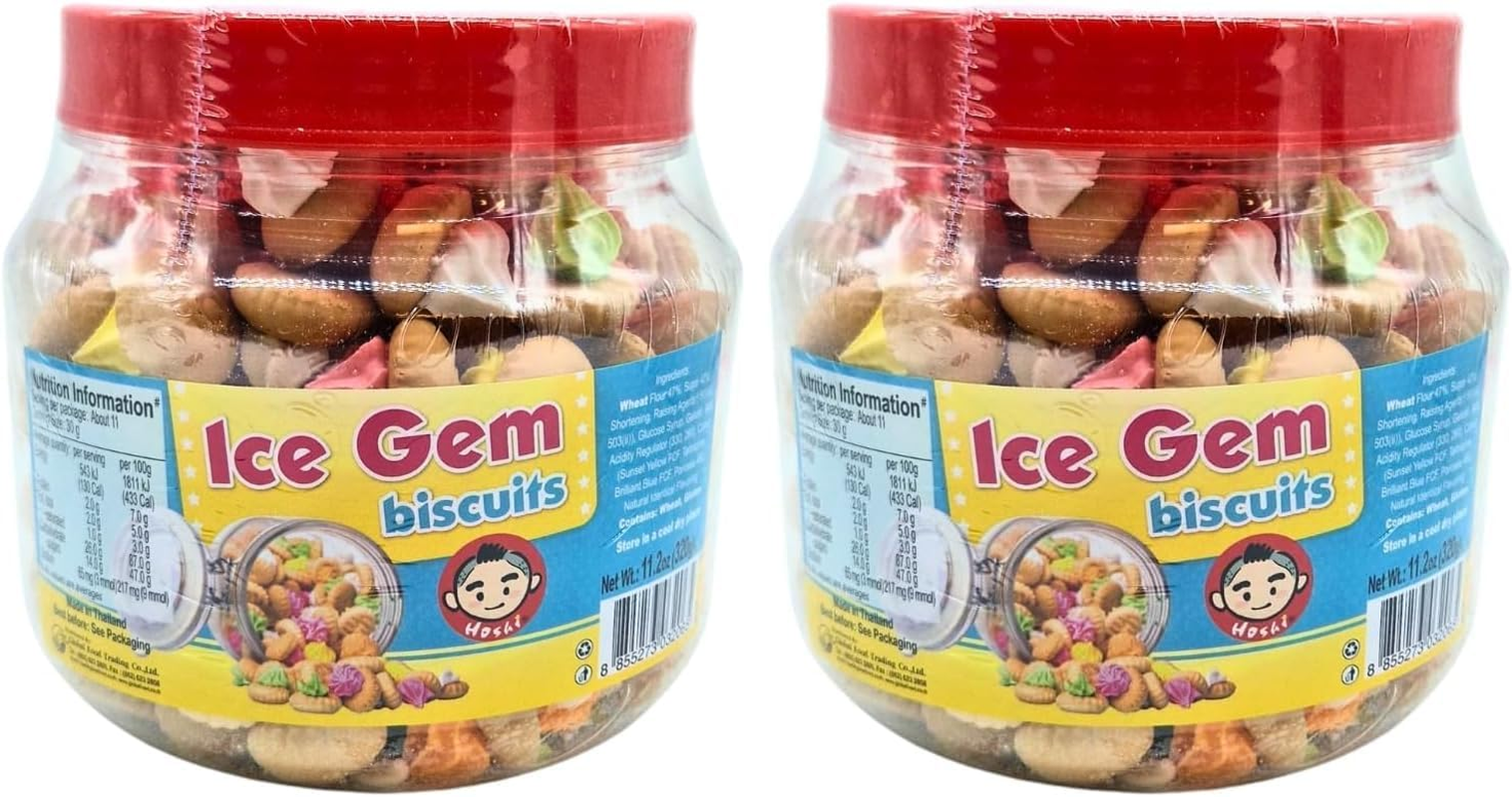 Hoshi Iced Gems Biscuits 320G image number 2