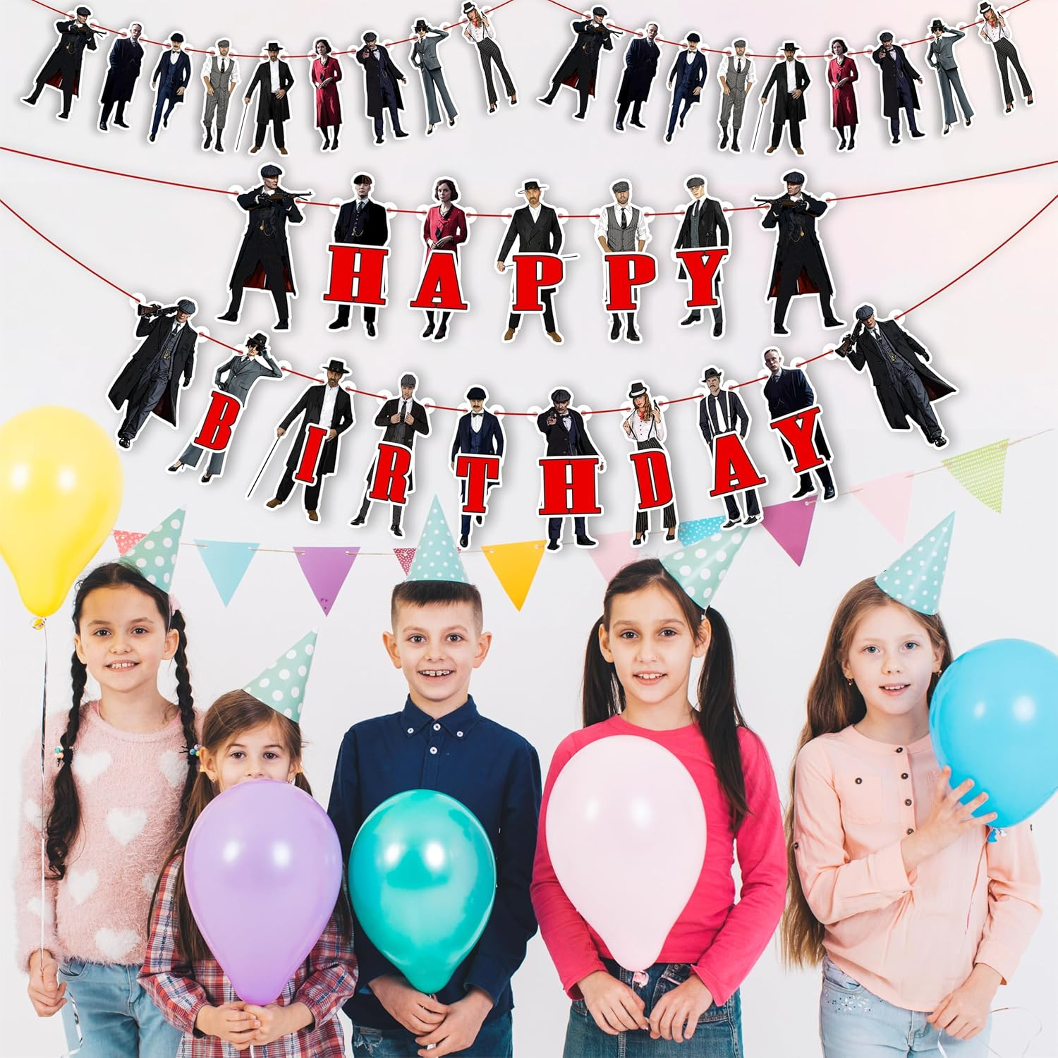 Paky Blnders Theme Birthday Party Supplies | Retro Gangster Decor, Banners & More for Bold, Vintage-Inspired Celebrations