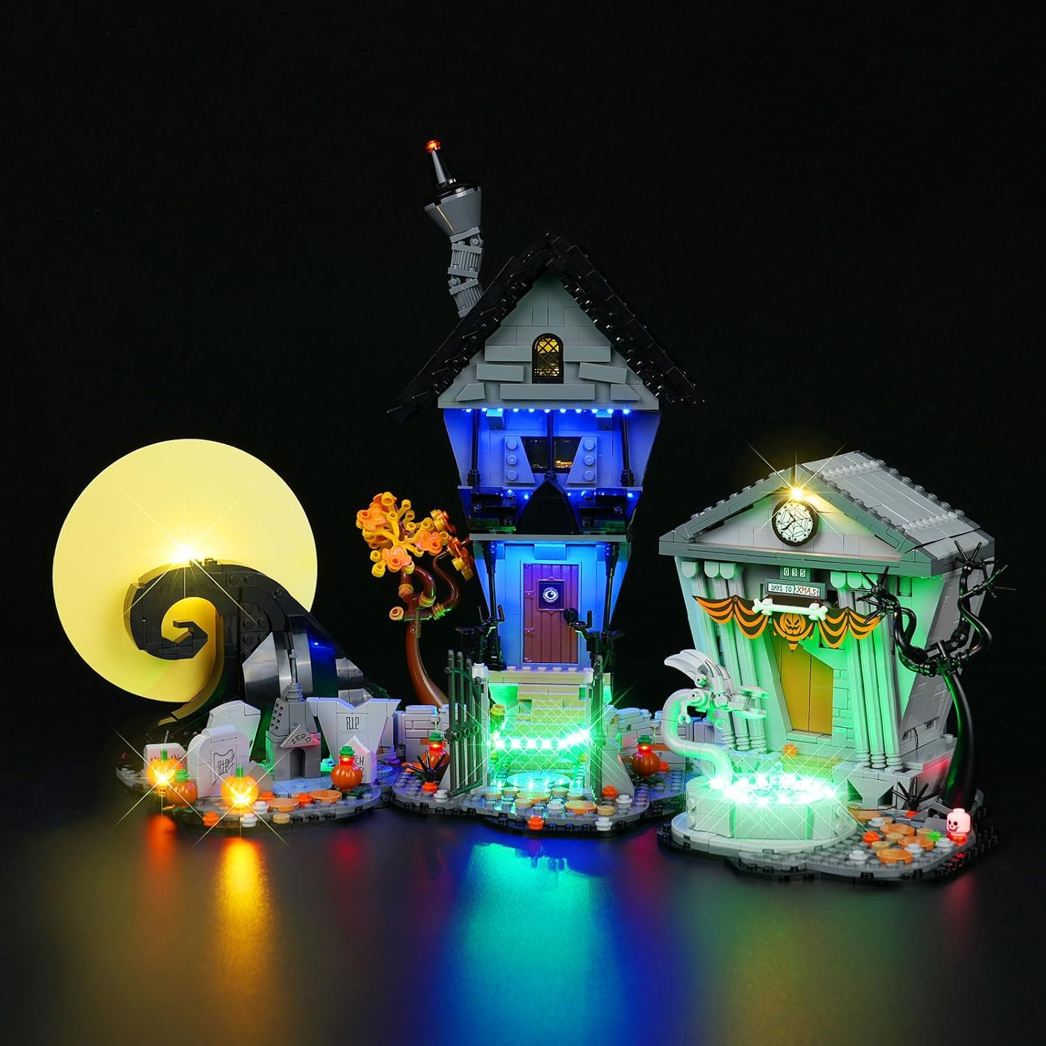 Cooldac LED Light Kit Compatible with  Tim Burton'S the Nightmare before Christmas, LED Lighting Set Compatible with  Nightmare before Christmas 21351 (Lights Only, No Models) image number 5
