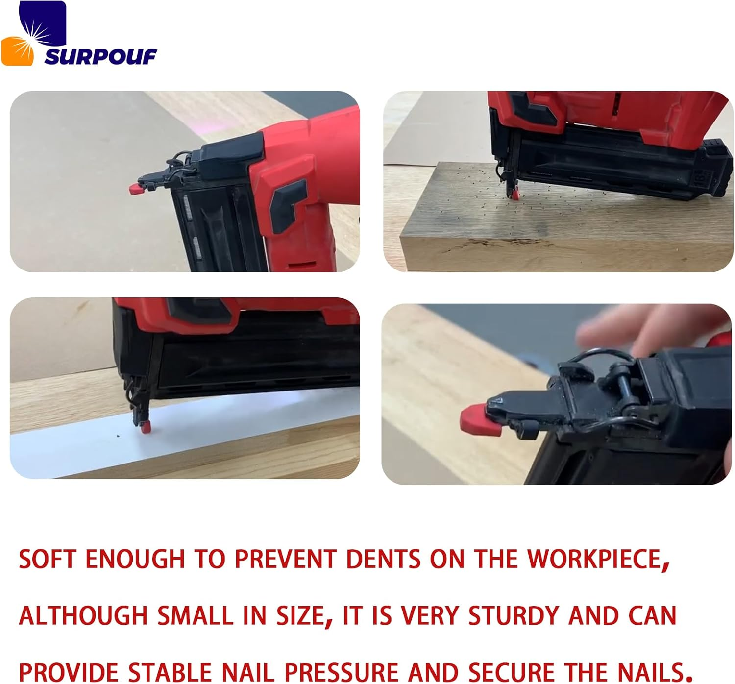 42-38-0017 No-Mar Pad Kit (Set of 9) Fits for Milwaukee M18 2746-20 Nailers & Staplers Replacement No Mar Tip image number 1