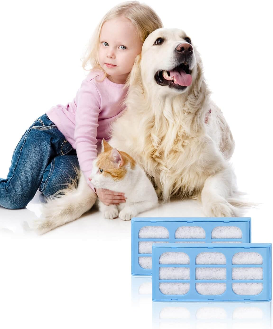 ANKA Replacement Filter for Catmates, Filter Compatible with Catmates Dogmates Fountain, Cat Fountain Filter, Pack of 12 image number 5