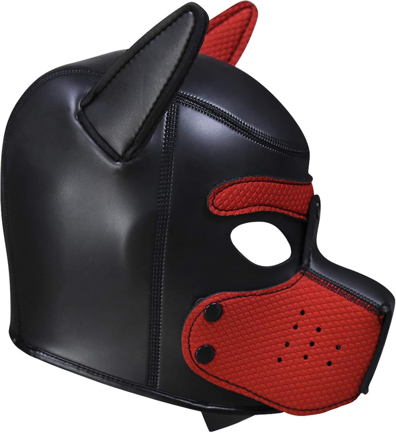 Pup Hood, Black & Red, Large image number 2
