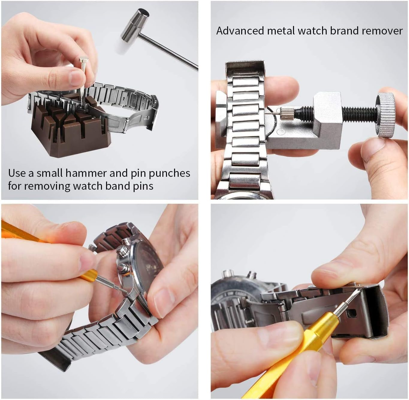 Professional Watch Repair Kit - Spring Bar Tool Set, Back Case Opener, Link Removal Tool image number 6