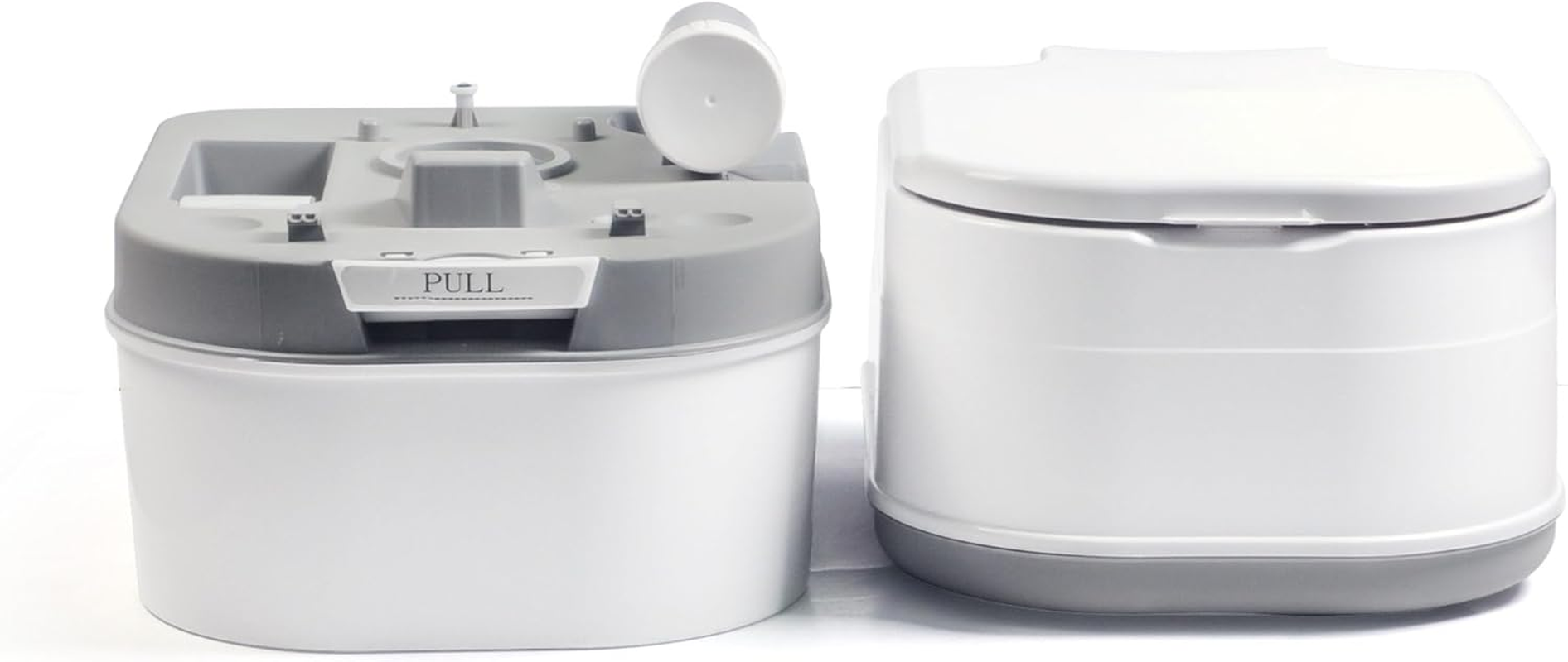 Hacienda Portable Camping Toilet with 24L Waste Tank, 20L Fresh Water Tank, Odour-Resistant Seal, Waste Level Indicator, Splash-Free Rotating Spout for Outdoor Use image number 2