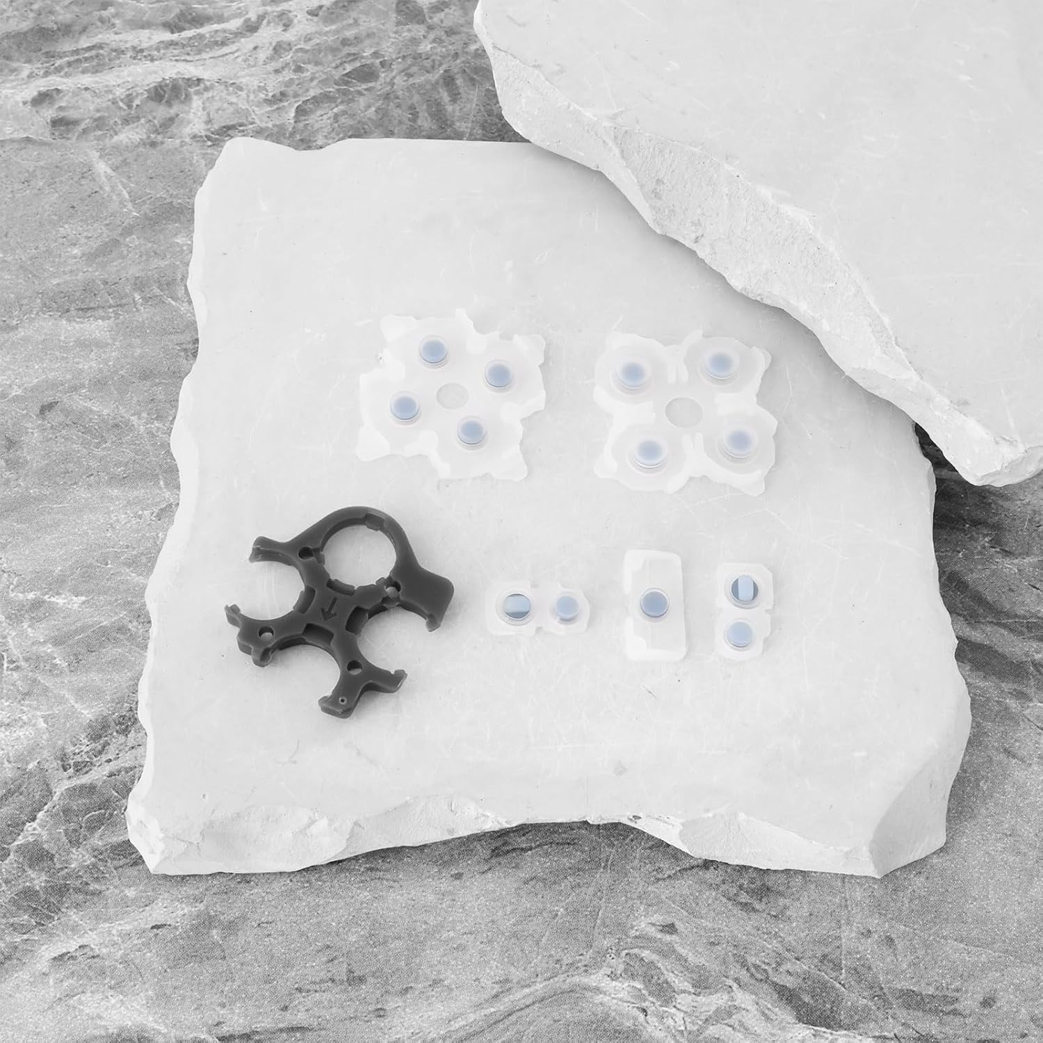 LT Easiyl 2 Sets Controller Rubber Silicone Button Pads Compatible with Playstation 5 2St Generation image number 3