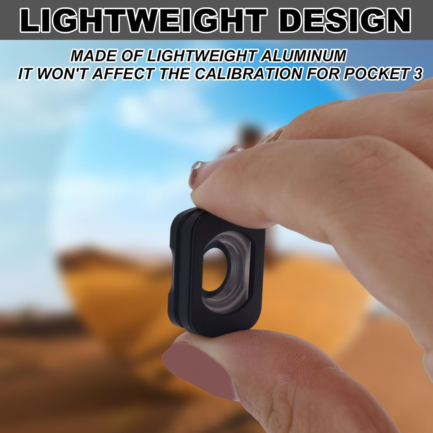 Magnetic Attach Wide Angle Lens Compatible with DJI Osmo Pocket 3, 112&deg; HD Optical Glass Lens with Double-Sided Coated for Osmo Pocket 3 Accessories image number 1