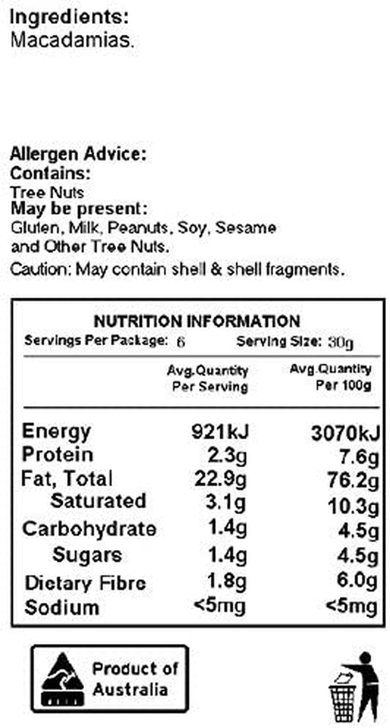Genoa Foods Macadamias Natural, 200 G