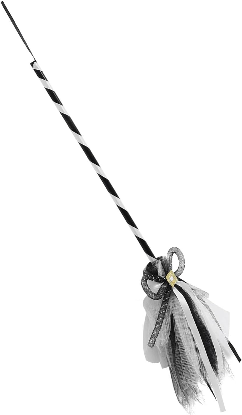 VALICLUD Vivid Halloween Witch Broom Prop for Costume Decorations Party Cosplay Boys and Girls and Adults Broomstick Ornament Broom for Halloween