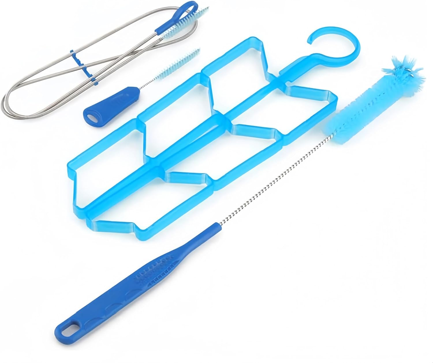 Hydration Bladder Cleaning Brush Set for Universal Water Reservoir,Water Bladder Cleaning Kit 4 in 1 Flexible Long Brush for Hose, Small Brush for Bite Valve, Big Brush for Bladder image number 2