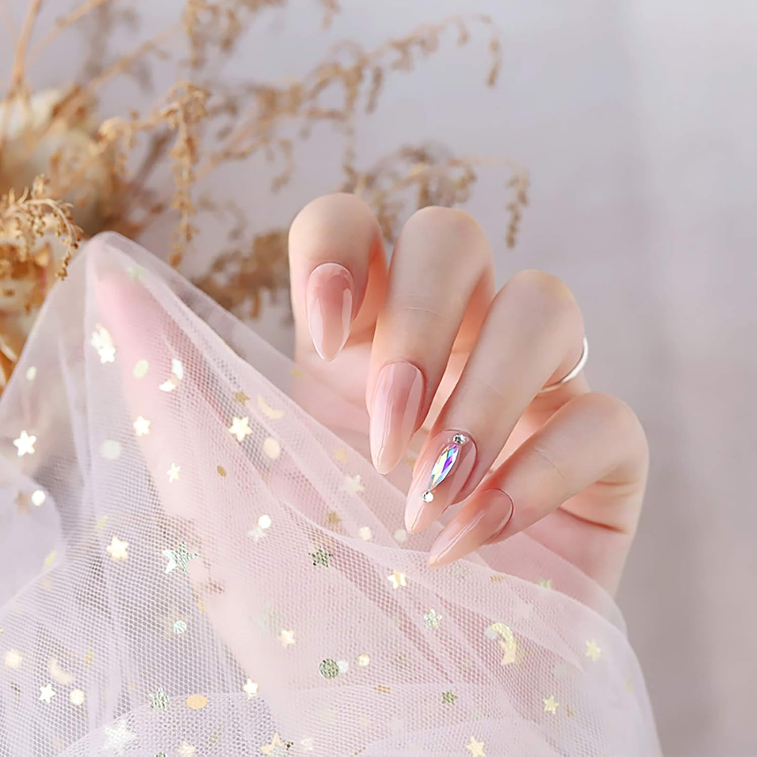 12 Grains Nail Art Rhinestones Nail Art Gems Decorative Nails DIY Super Shiny Gemstone Diamonds Royal Blue image number 4