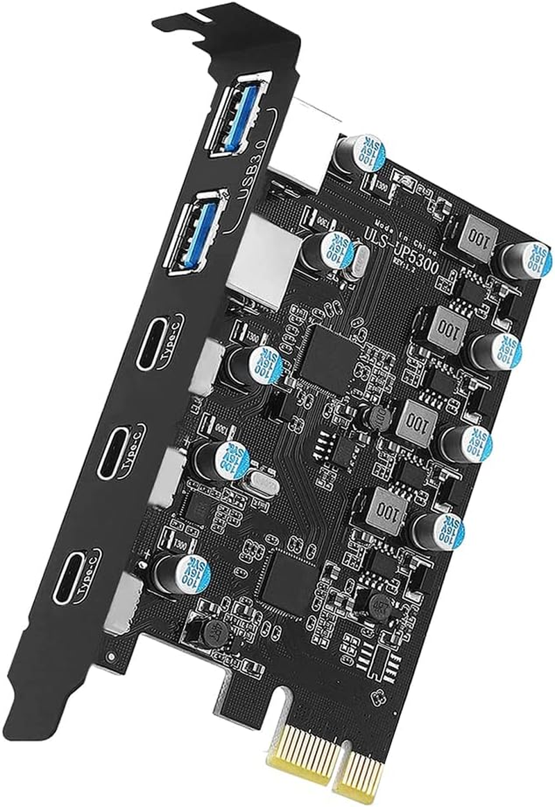 Aribrnten Pcie Expansion Card to 5 Port (3X USB C,2X USB 3.0-A) PCI Express Expansion Card for /8/7 and OS 10.8.2 image number 3