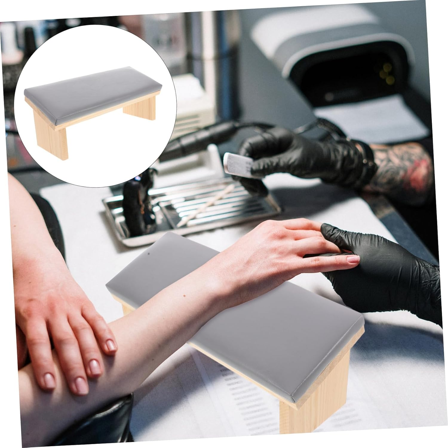 Beaupretty Nail Arm Rest Manicure Pillow Cushion Arm Rest for Nail Art Nail Hand Pillow Stand for Manicurist image number 1