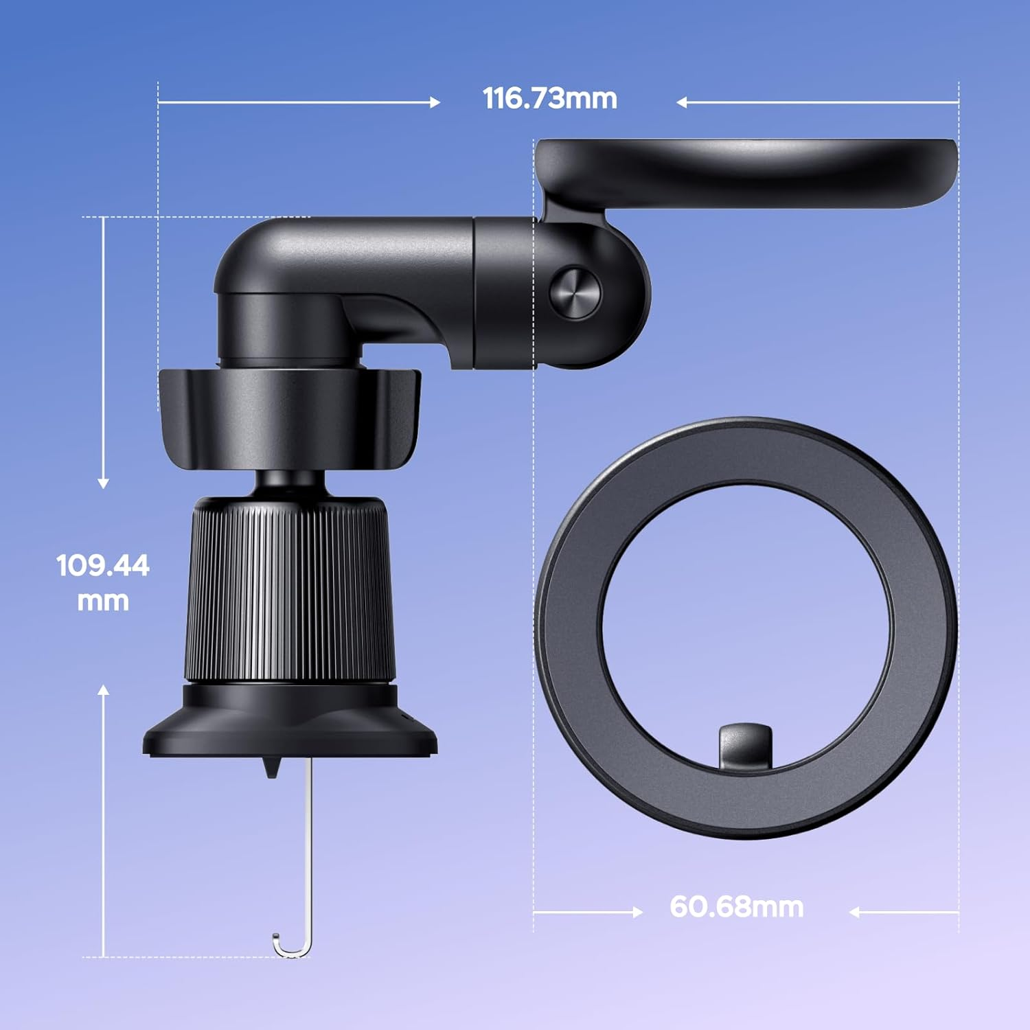 UGREEN Magsafe Car Air Vent Phone Mount,360&deg; Rotatable Magnetic Car Phone Holder, Compatible with Iphone 16 Pro Max, Magsafe Case, and More image number 3