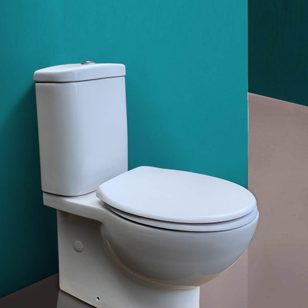 Toilet Seat White Thicken Heavy Duty Quick Release Oval Toilet Lid with Stainless Steel Hinge Elongated Toilet Seat Replacement for Standard Oval (Oval Soft Close Quick Release 01) image number 6