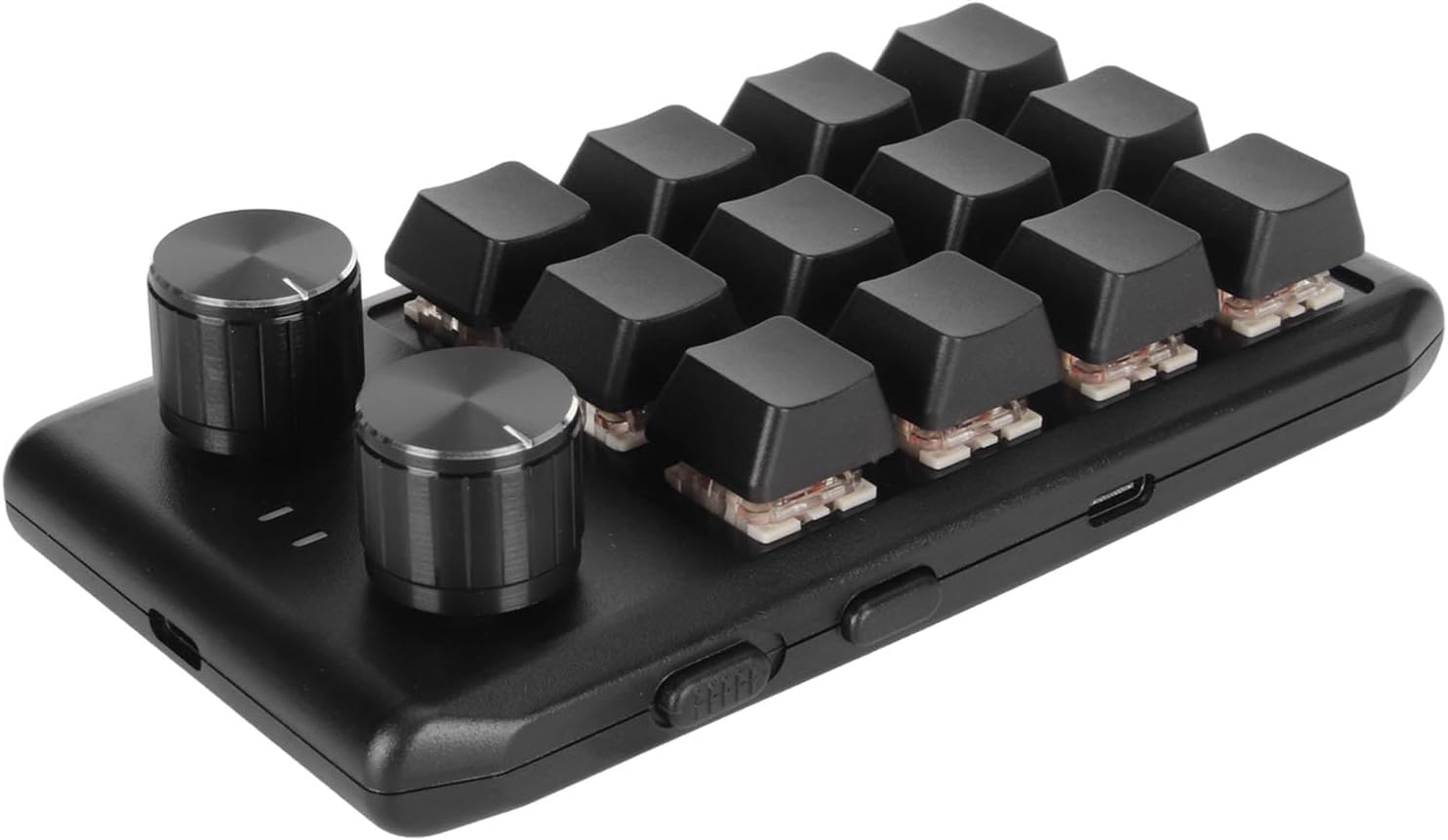 Programming Macro Keypad, Mechanical Macro Custom Keypad Multifunction 12 Keys 2 Knobs for Office (Wired USB) image number 1