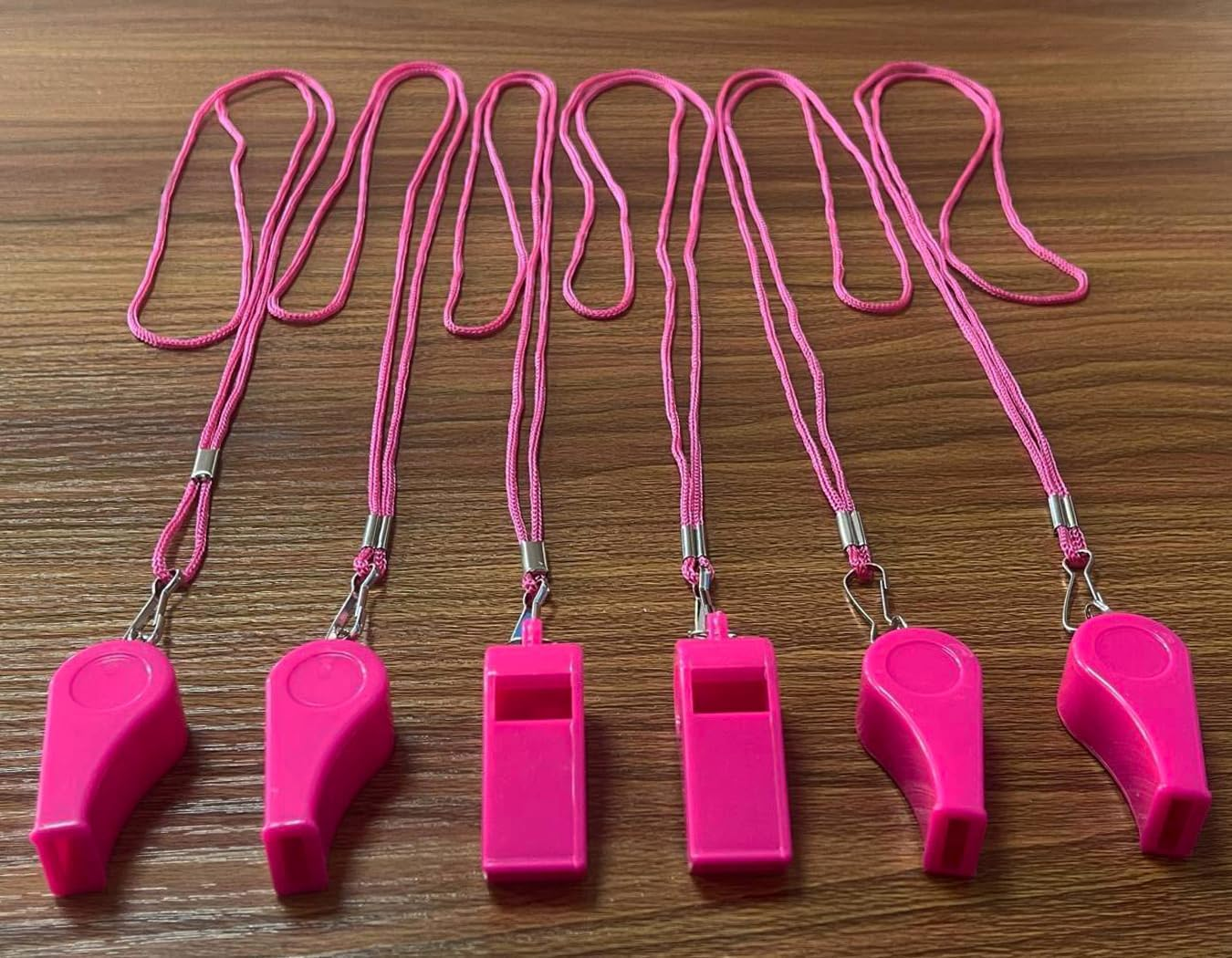 DYBADYSA 20 Pcs Plastic Loud Whistles with Lanyard for Referee Coaches Basketball Football Sports Training Game Event Lifeguard Survival Emergency Fun School Kids Tool Set Suppliers - Orange image number 7