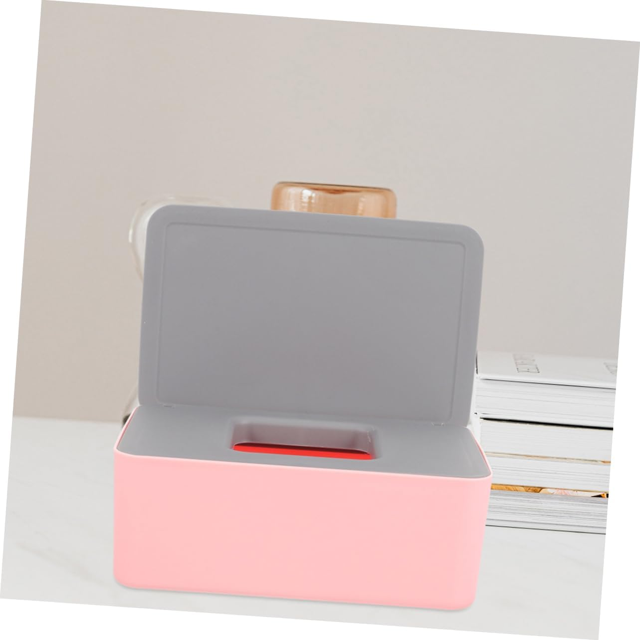 2Pcs Wet Napkin Storage Box Portable Wet Wipes Holder Wipes Container Tissue Supply Sealed Airtight Stylish Functional Large Capacity Robust image number 3