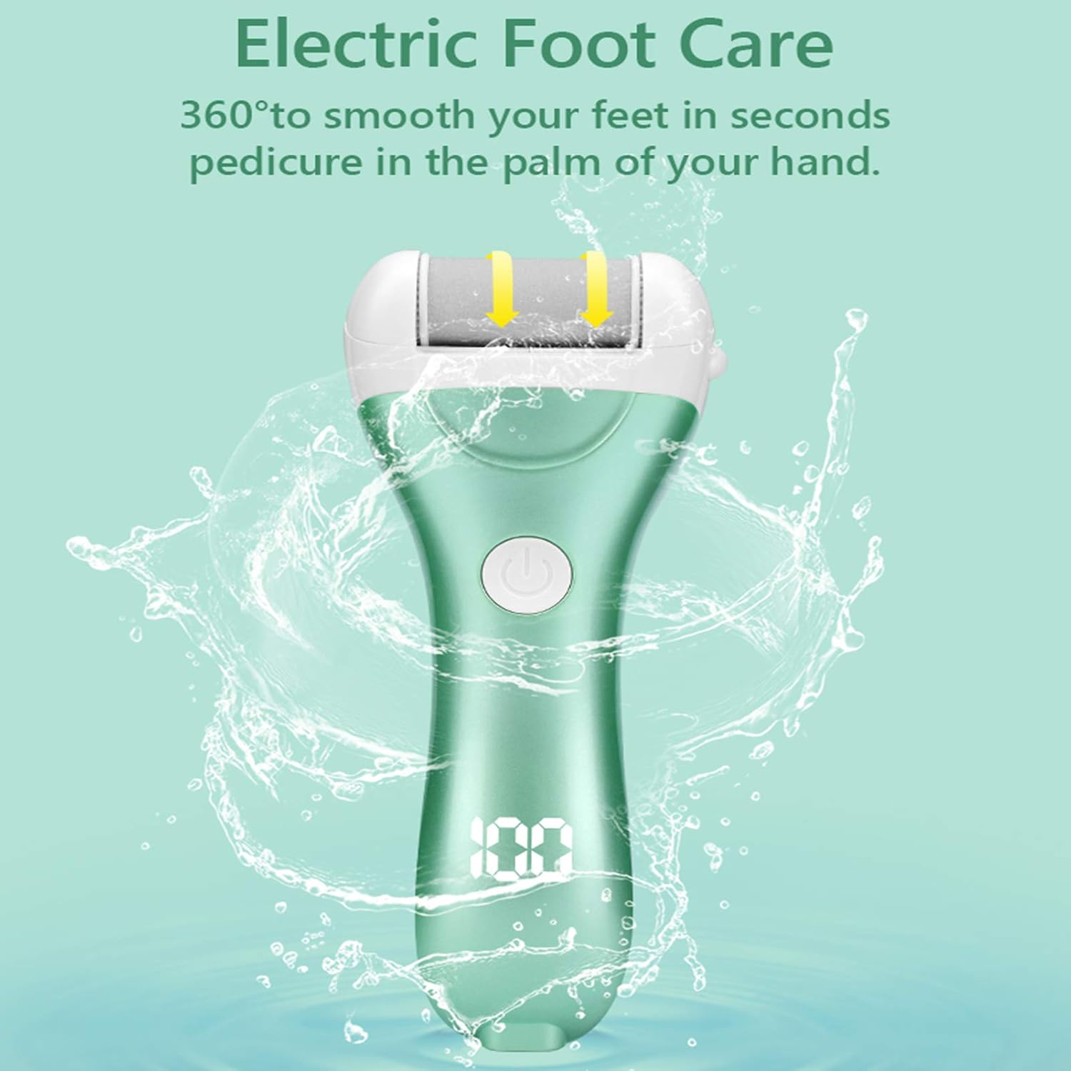 Electric Foot File,Rechargeable Electric Foot File Callus Remover Machine Pedicure Device Foot Care Tools Feet for Heels image number 5