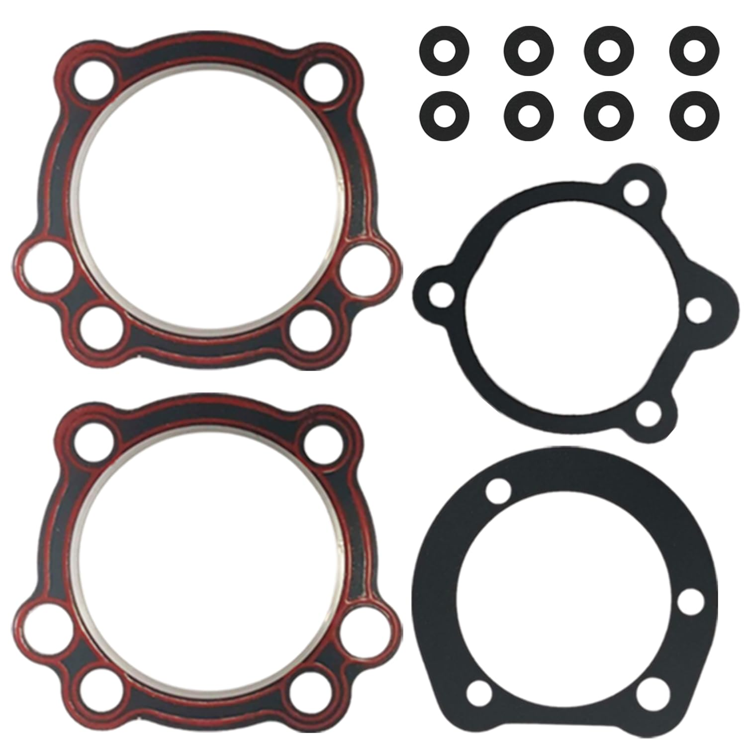 Top End Gasket Kit Compatible with Harley-Davidson EVO Big Twin 80Ci 1340CC Dyna Low Rider Super Glide Wide Glide Tour Glide Softail FXST 1984-1998 image number 1