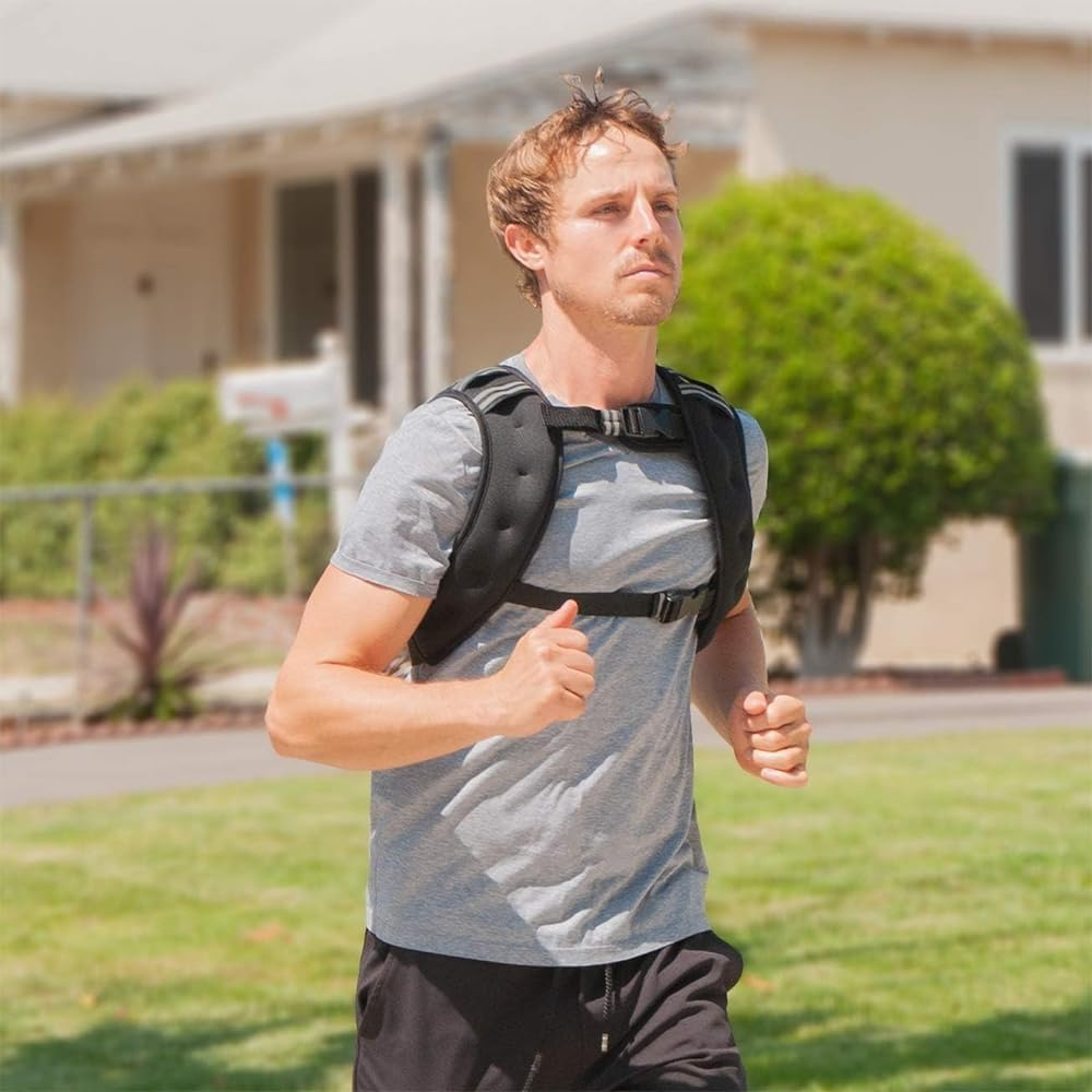 Weighted Vests, Workout Weight Vest with a Pair of Sports Wrist Guards, Cardio and Strength, Running Fitness Weight Vest, Breathable Fabric for Workout, Strength Training, Muscle Building image number 6