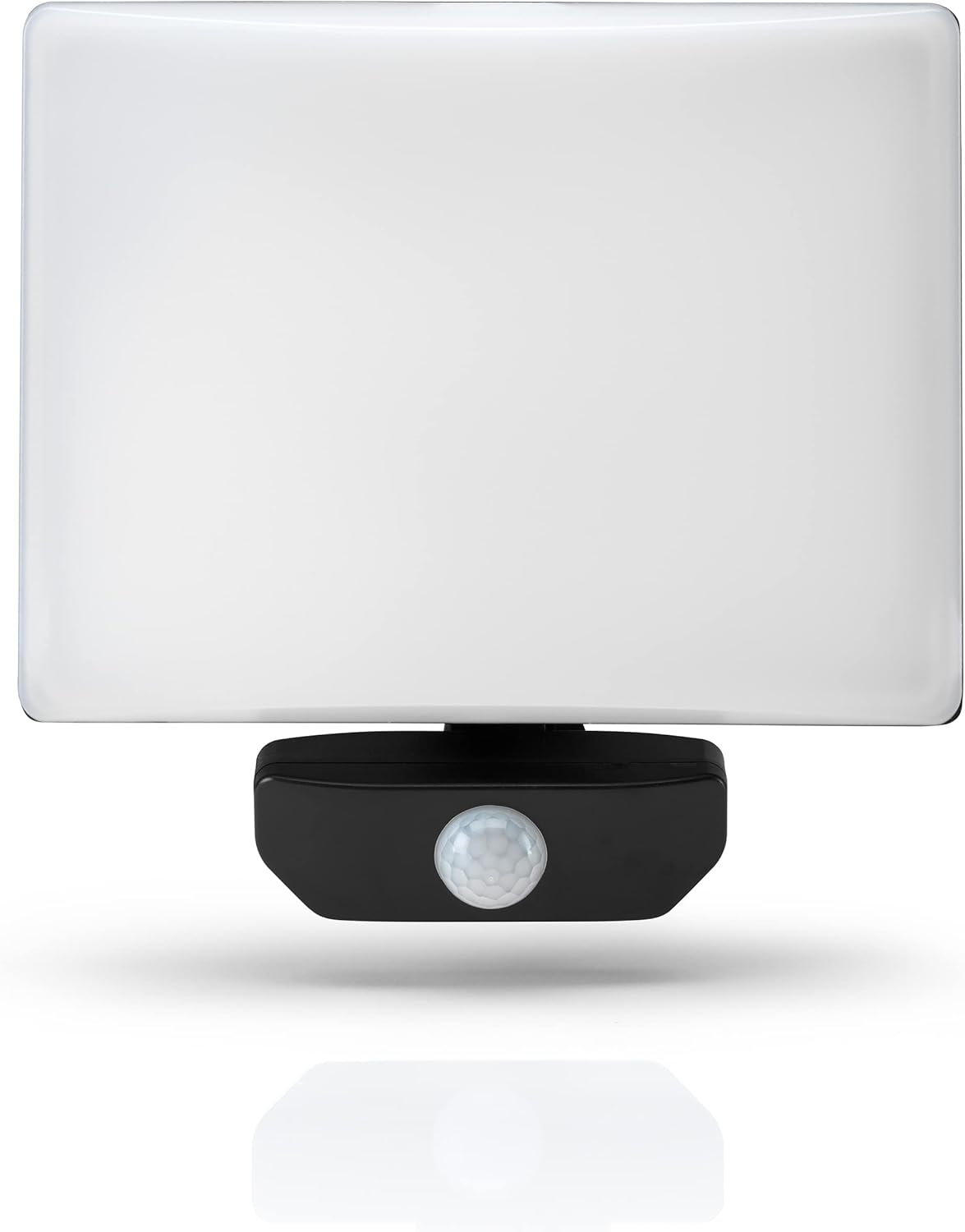 Auraglow 50W 4200Lm Full Screen Slimline LED Security Motion Sensor PIR Flood Light Black Outdoor Wall Lamp image number 4