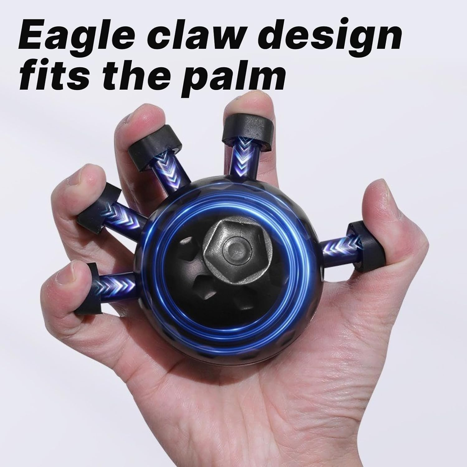 Finger Grip Strengthener, Adjustable Hand Grip Strengthener for Wrist Roller Forearm Training, Yoga Finger Extender, Trigger Finger Relief, Workout Grips for Hand Protection