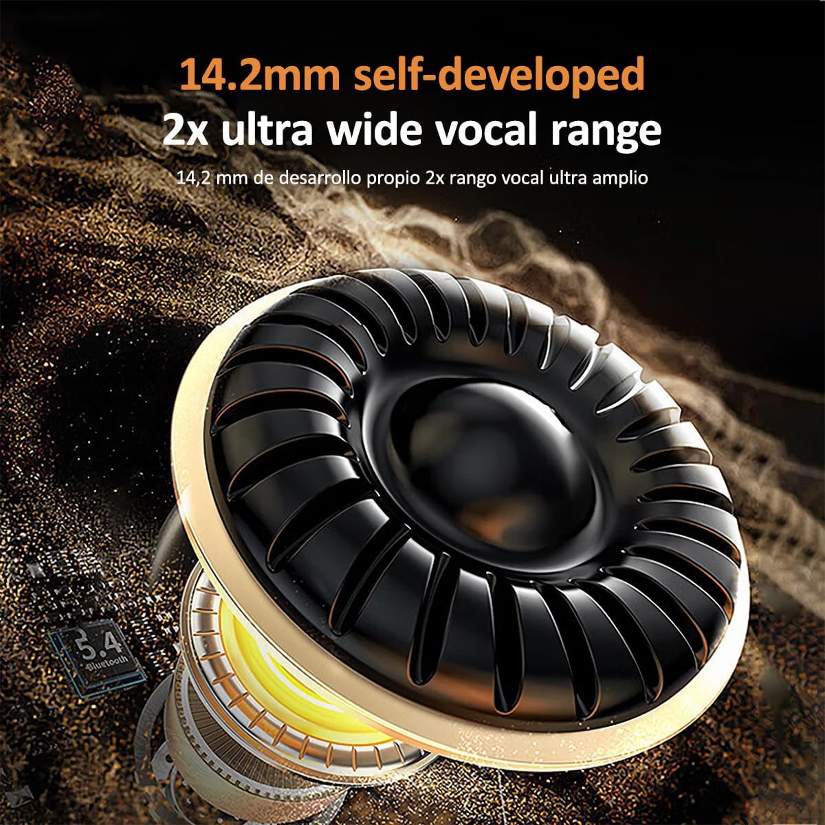 MINISO MS156 Al Translation Earbuds Real Time 3-In-1 Translator Earbuds 135 Languages&Accents Bluetooth 5.4 Open Ear Headphones with Silicone Neck Strap for Travel Business Learning, Black image number 5