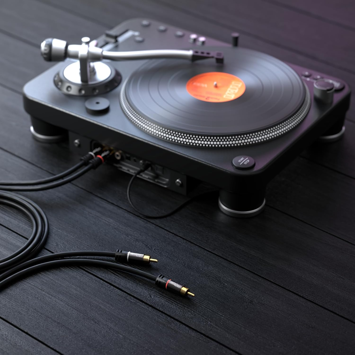 Kabeldirekt &ndash; RCA Cable, 2&times;2 RCA to RCA Plugs, Coaxial Audio Cable &ndash; Break-Proof, Perfect Sound Quality &ndash; 0.5M Short (Hi-Fi Phono Cable, Analogue & Digital Audio Cable for Amp/Hifi and Blu-Ray) image number 3