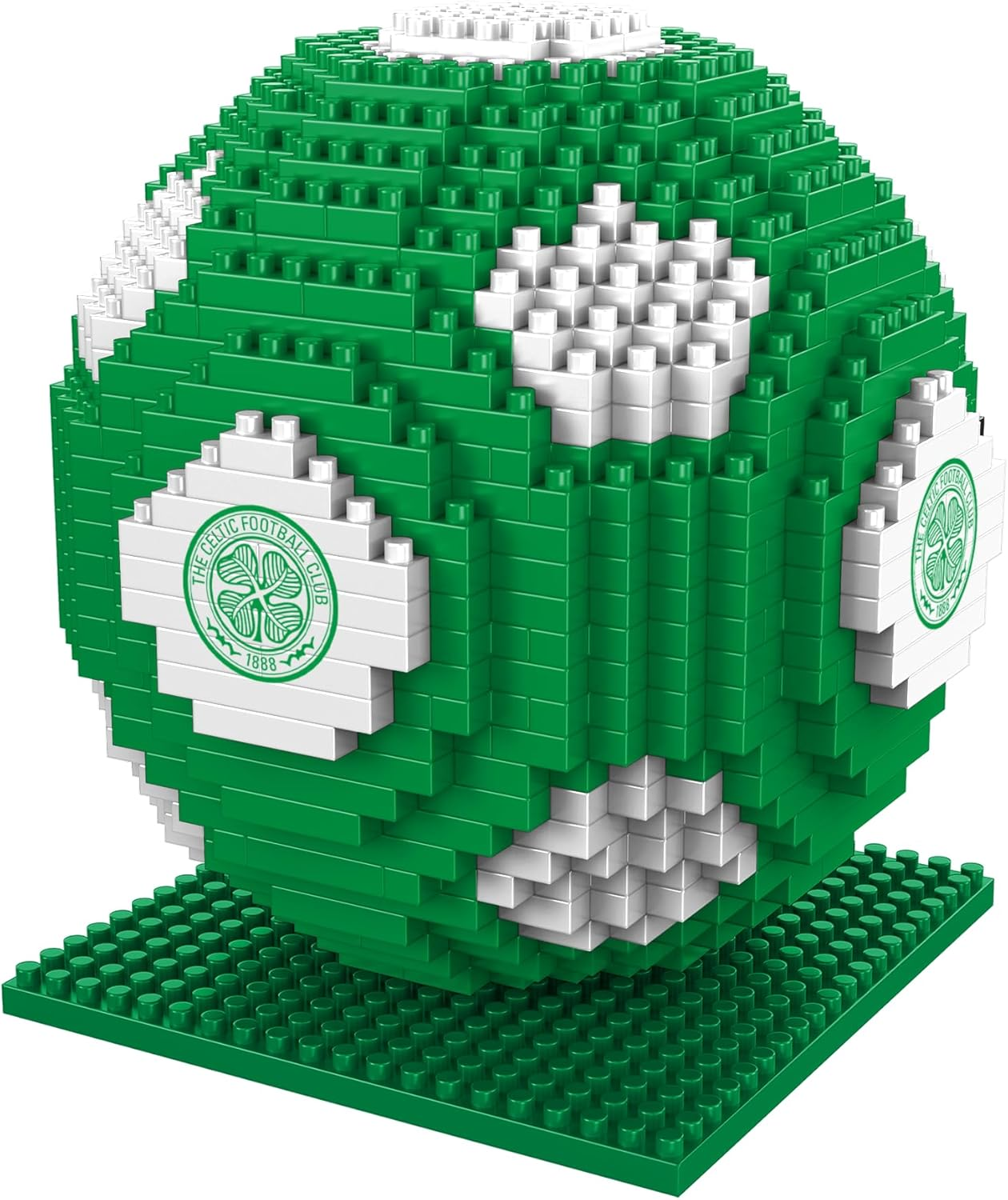 FOCO Official Licensed BRXLZ Bricks 3D Football Building Set in Alternative Club Colours (Celtic FC)