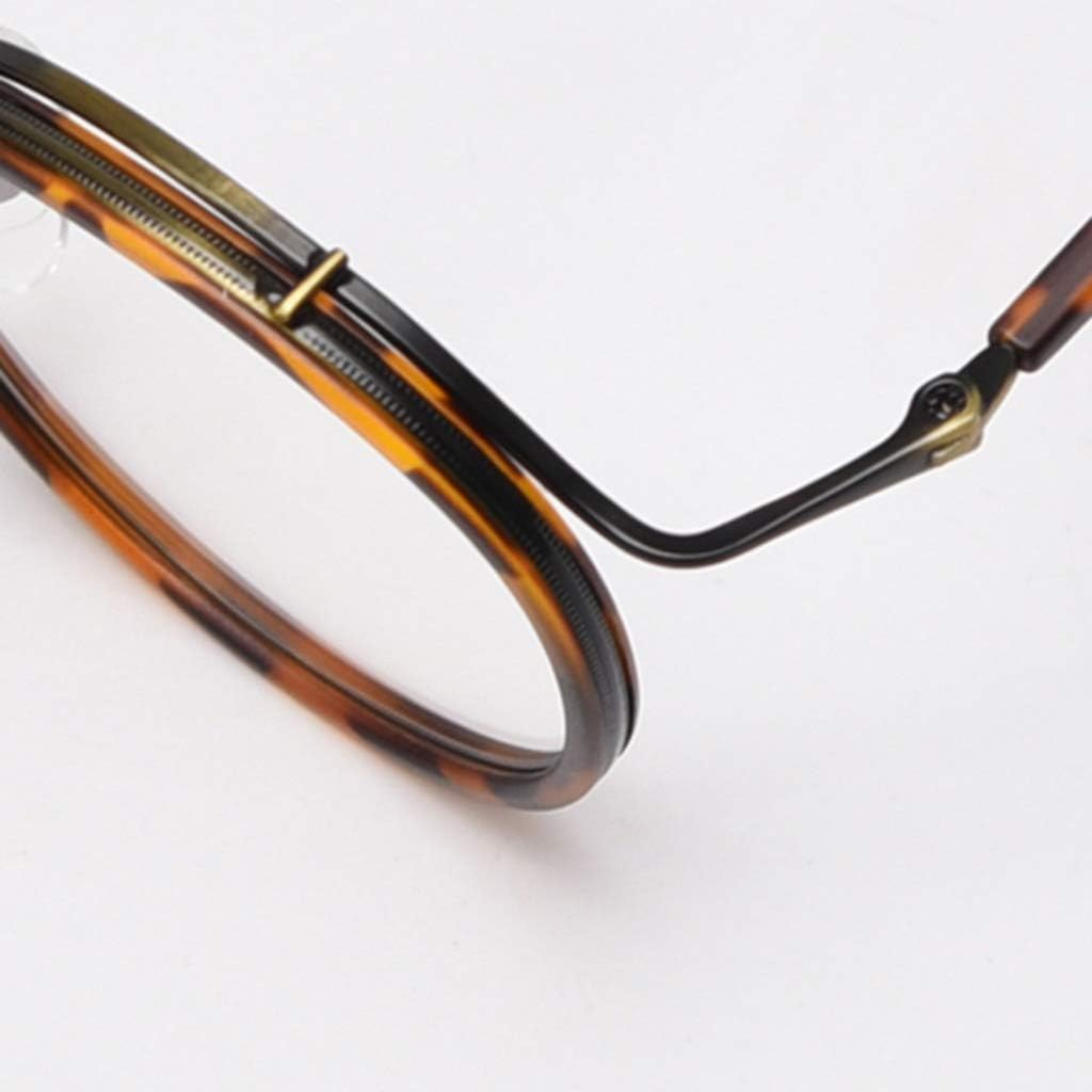 Kachawoo Retro Style Vintage round Glasses Frame Acetate Clear Lens Optical Eyewear