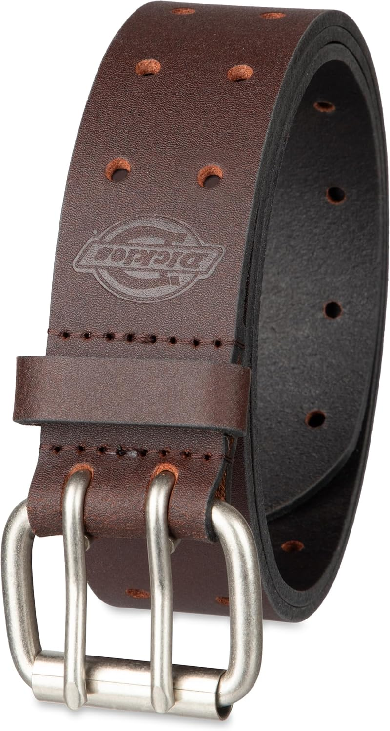 Dickies Men'S Leather Double Prong Belt