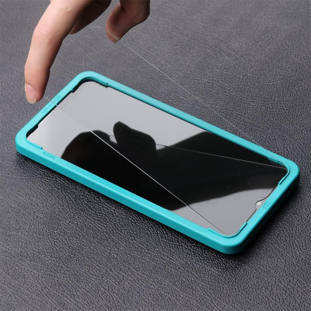 IBYWIND Screen Protector for Samsung Galaxy A23 4G/A23 5G(6.6 Inches),With 2Pcs Tempered Glass,1Pc Camera Lens Protector,1Pc Backing Carbon Fiber Film[Fingerprint Reader,Easy to Install] image number 4