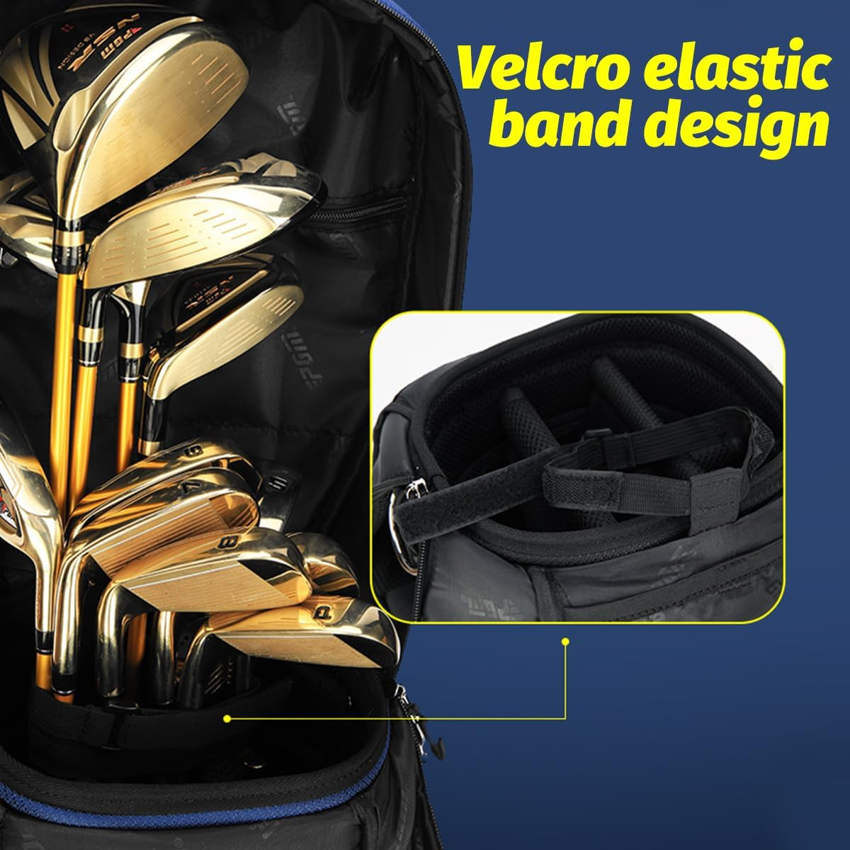 Golf Clubs Bag with Wheels Wheeled Clubs Bag