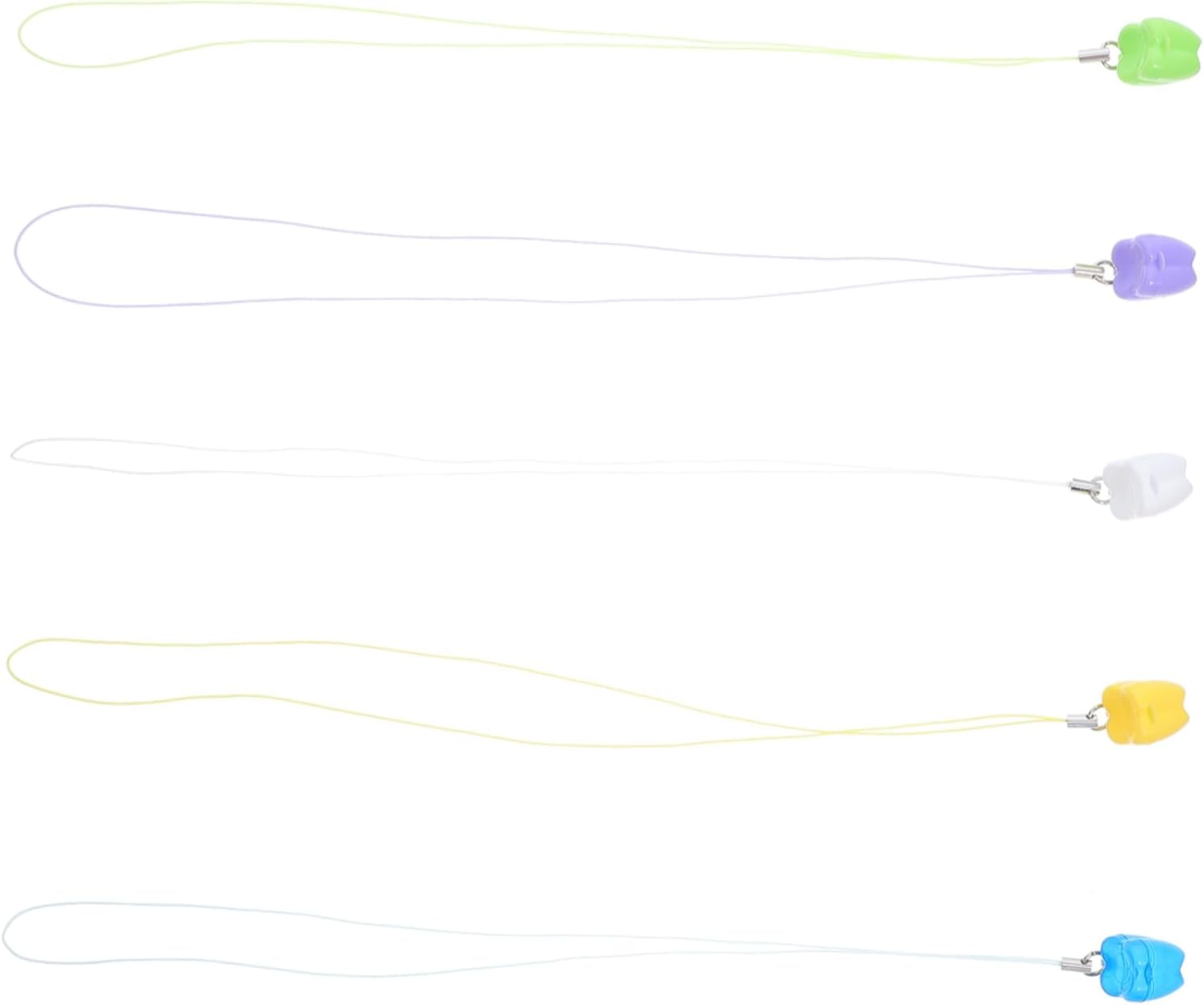 Zerodeko 5Pcs Tooth Collection Box: Plastic Tooth Necklace Holders Case Portable Organizer for Lost Storage Container School Supplies image number 2