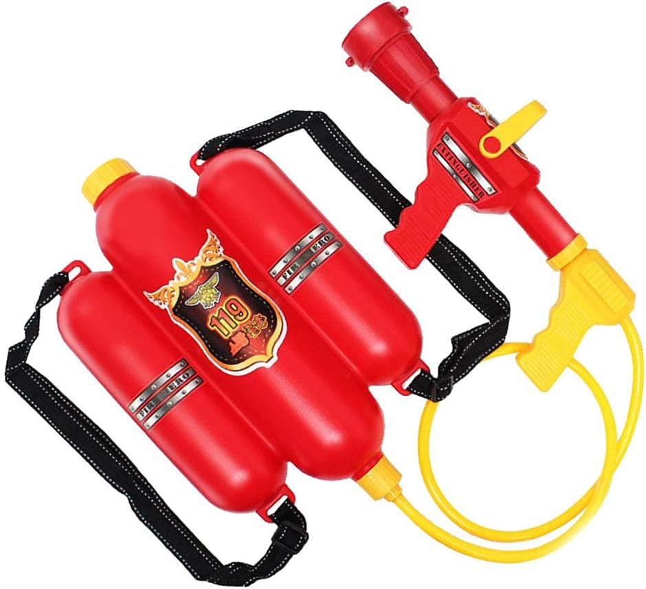 Fireman Backpack Water and Toy - Water Beach Toy and Outdoor Sports Pretend Play Fireman Toy image number 2