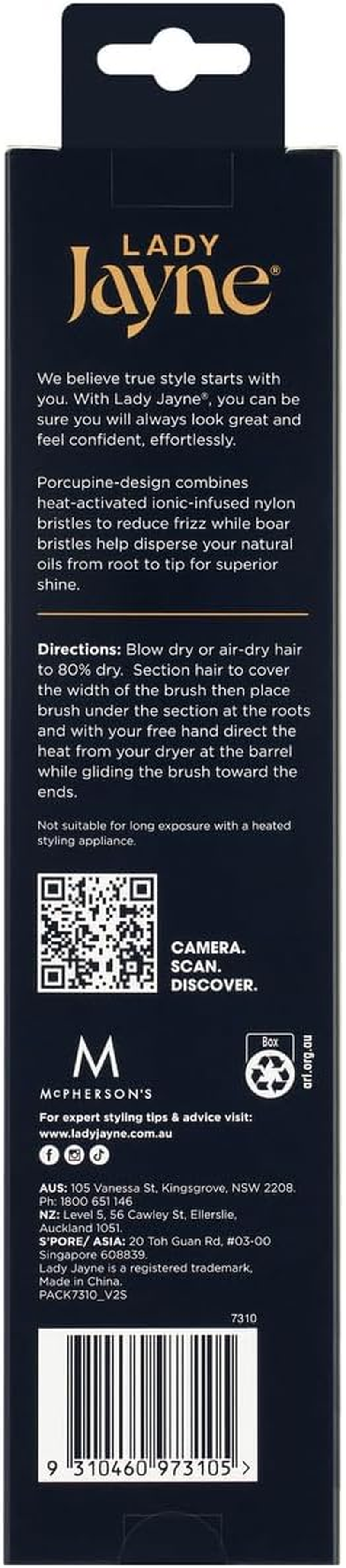 Lady Jayne Small Porcupine Radial Brush image number 2