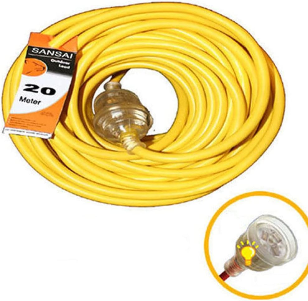 Sansai 20M Heavy Duty Extension Cord/Power Lead Light Indicator Indoor/Outdoor image number 1
