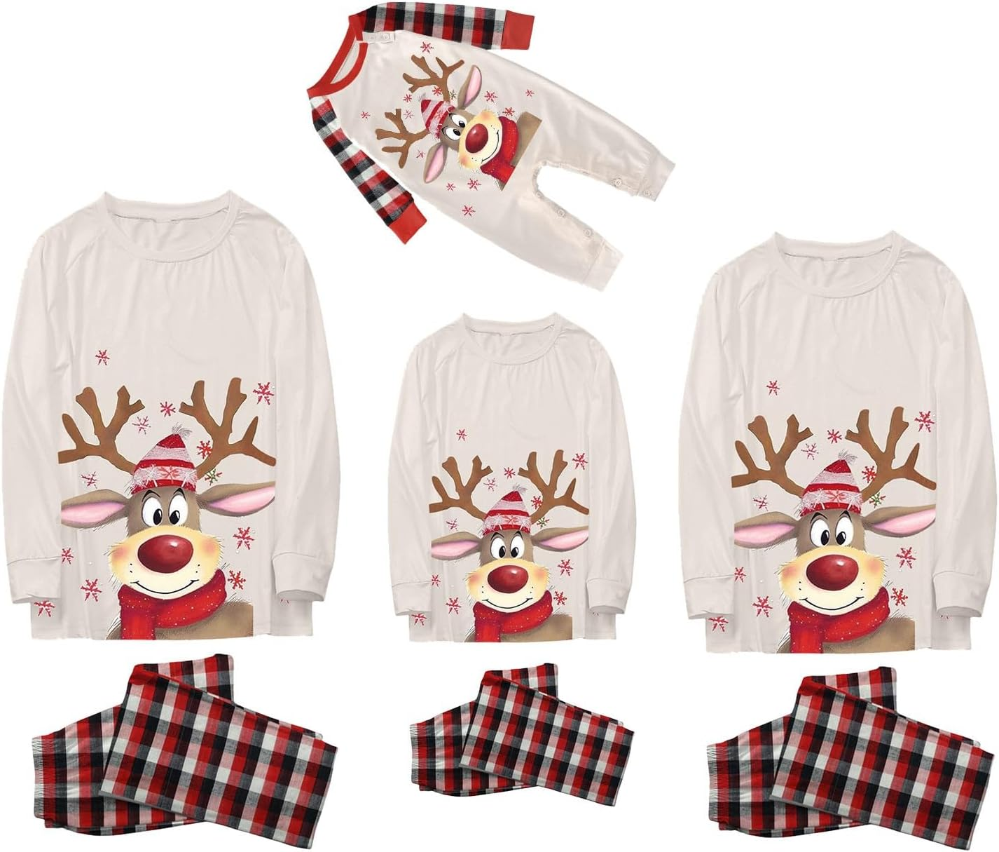 Family Christmas Pajamas Set, Matching Pjs Couple Christmas Pajamas Family Set, Holiday Matching Pajama image number 4