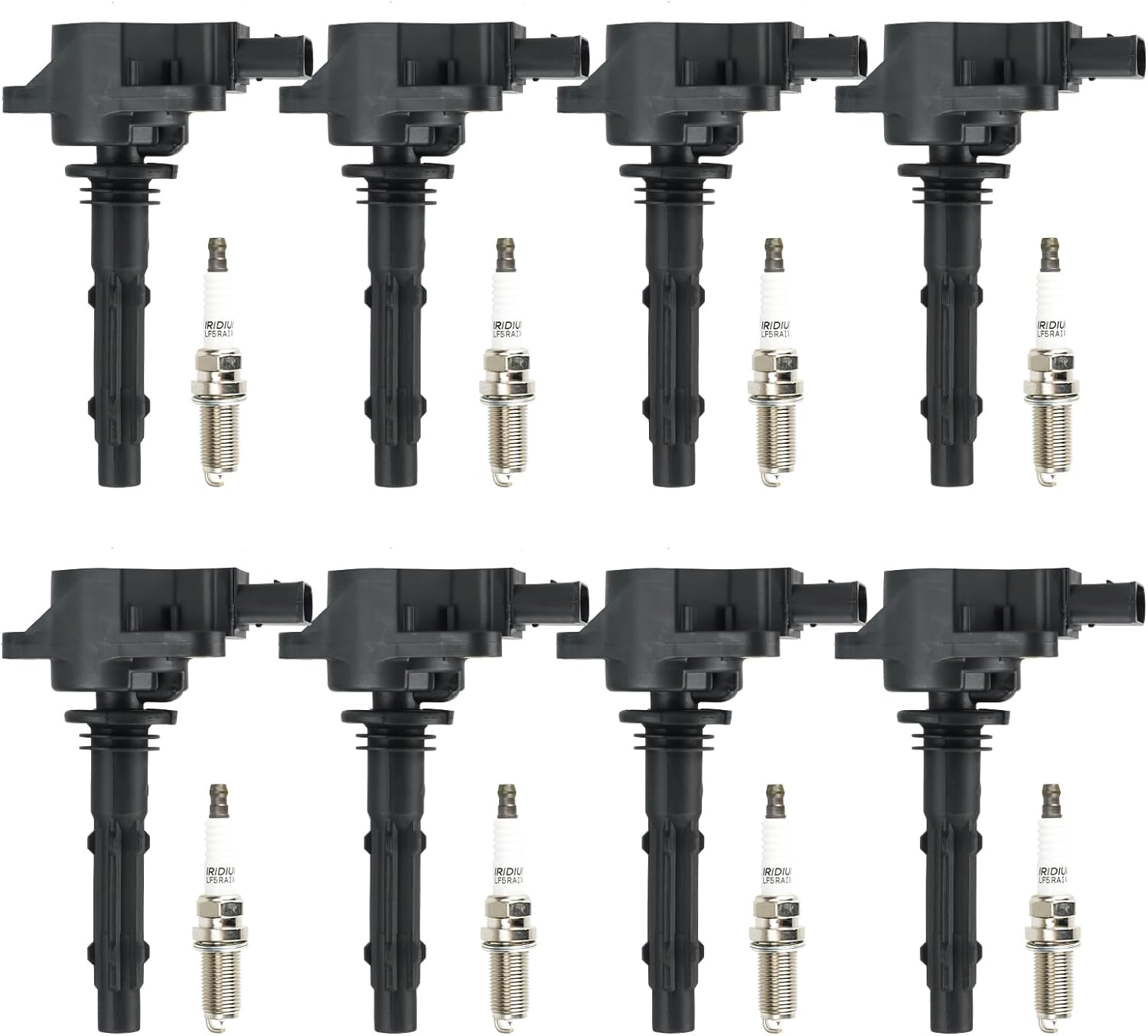 Ignition Coil Pack + Iridium Spark Plugs for Dodge Sprinter 2500 3500 Mercedes-Benz C230 C280 C300 C350 CL550 CLK350 CLK550 CLS550 E350 E550 G550 GL450 GL550 GLK350 ML350 ML450 ML550 R350 S400 S550 image number 3