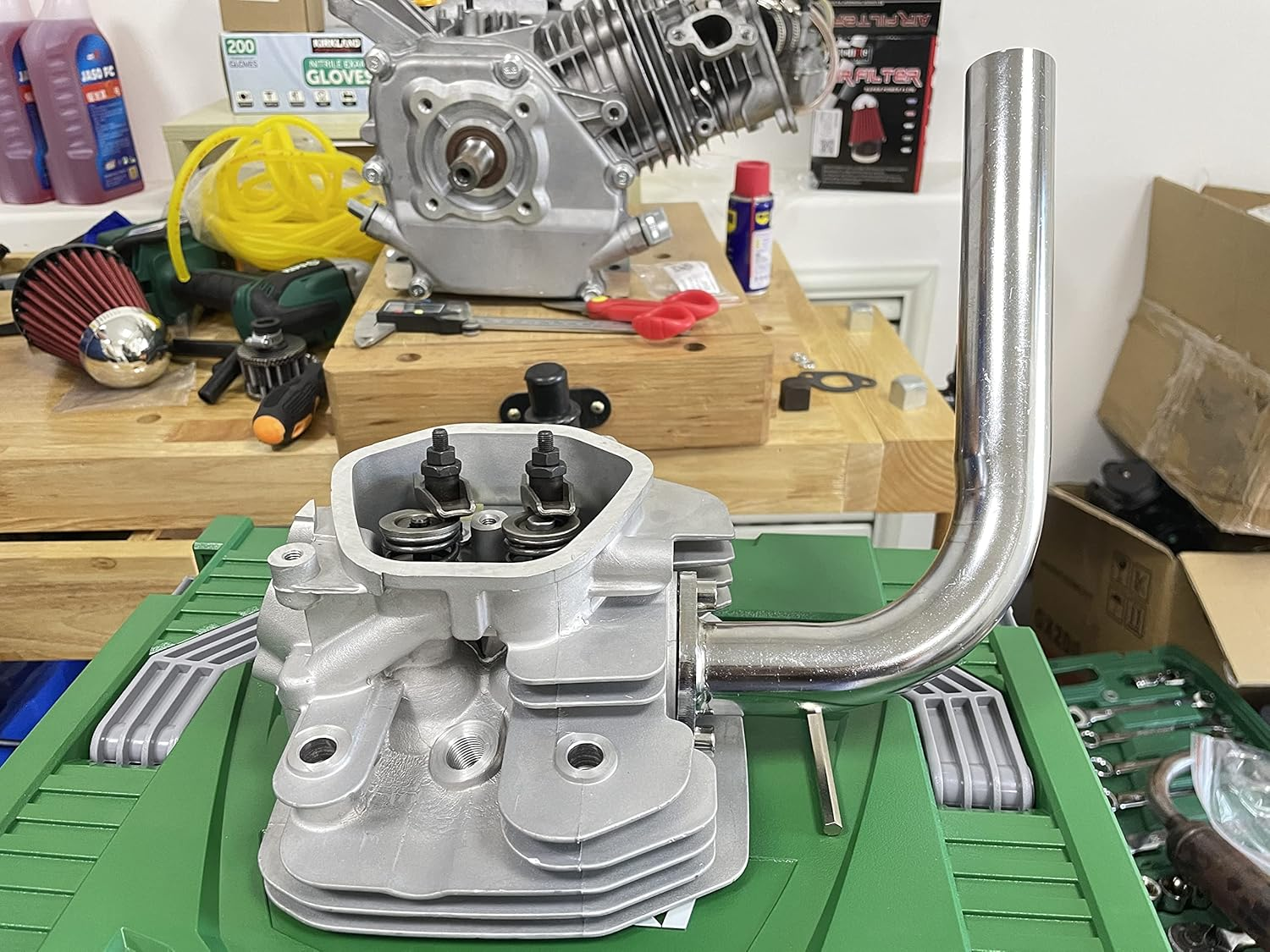 Kwujin Header Exhaust Pipe for Predator 420Cc Go Kart & Mini Bikes,Fit:Gx270,Gx390