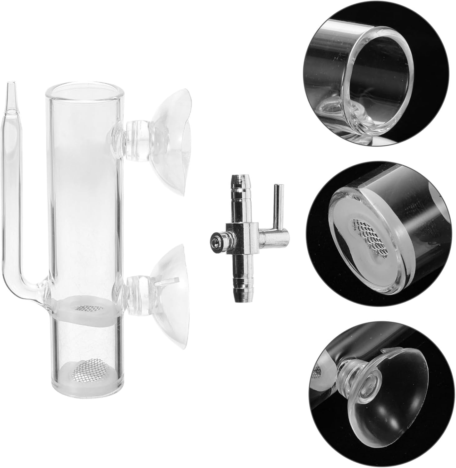 VANZACK Glass Aquarium Breeding Tube Shrimp Hatchery Kit with Filtration System Brine Shrimp Incubator for Fish Isolation and Egg Rearing Suitable for Aquatic Pets and Aquarium Use image number 4