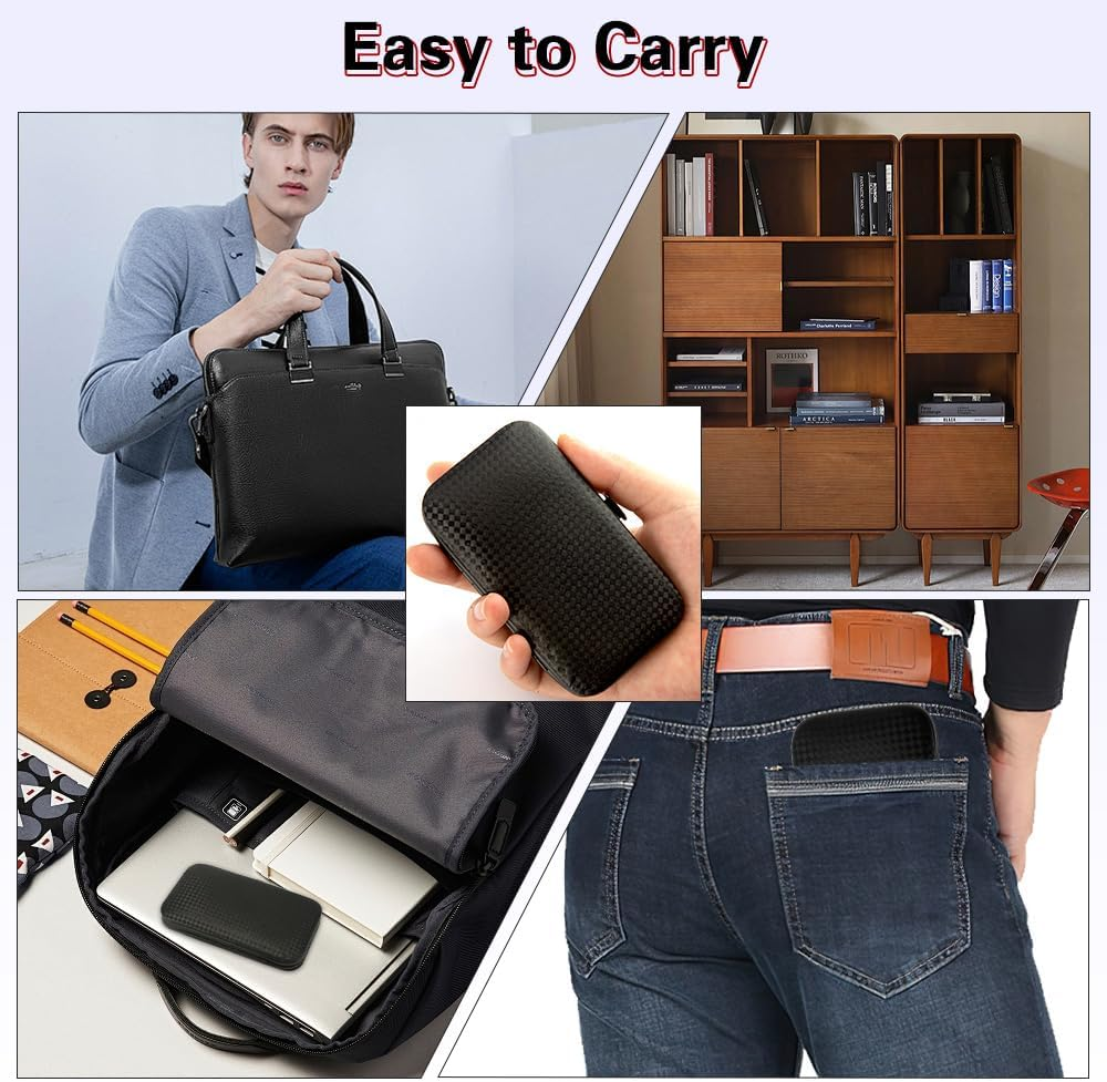 Manicure Set, Stocking Stuffers for Men, Nail Clipper Set, Manicure Kit, Travel Nail Grooming Kit, Stainless Steel Facial Manicure Pedicure Nail Care Tools, Valentines Day Gifts for Him Men Boyfriend - Black image number 1