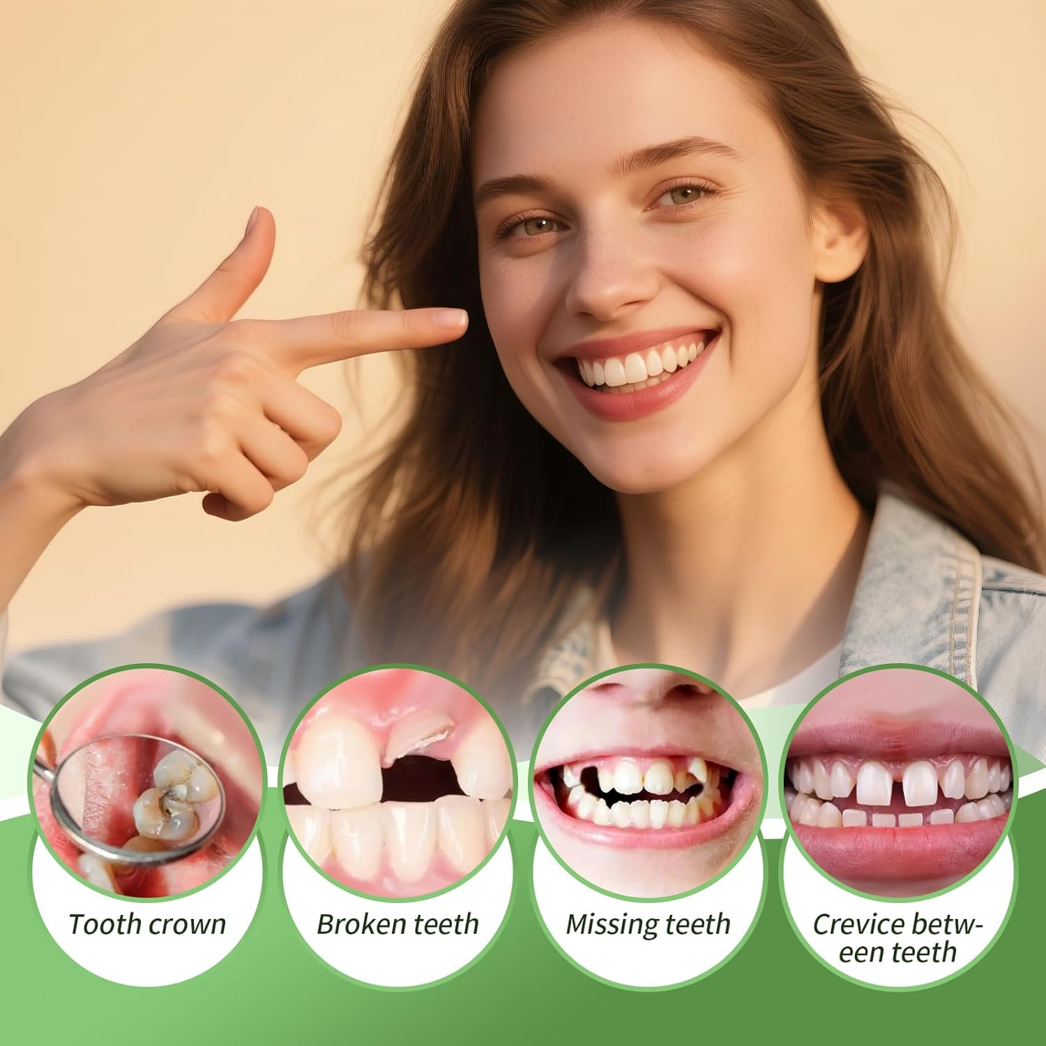 Tooth Repair Kit for Filling the Missing Broken Tooth and Gaps-Moldable Fake Teeth and Thermal Beads Replacement Kit-White-A01 image number 3