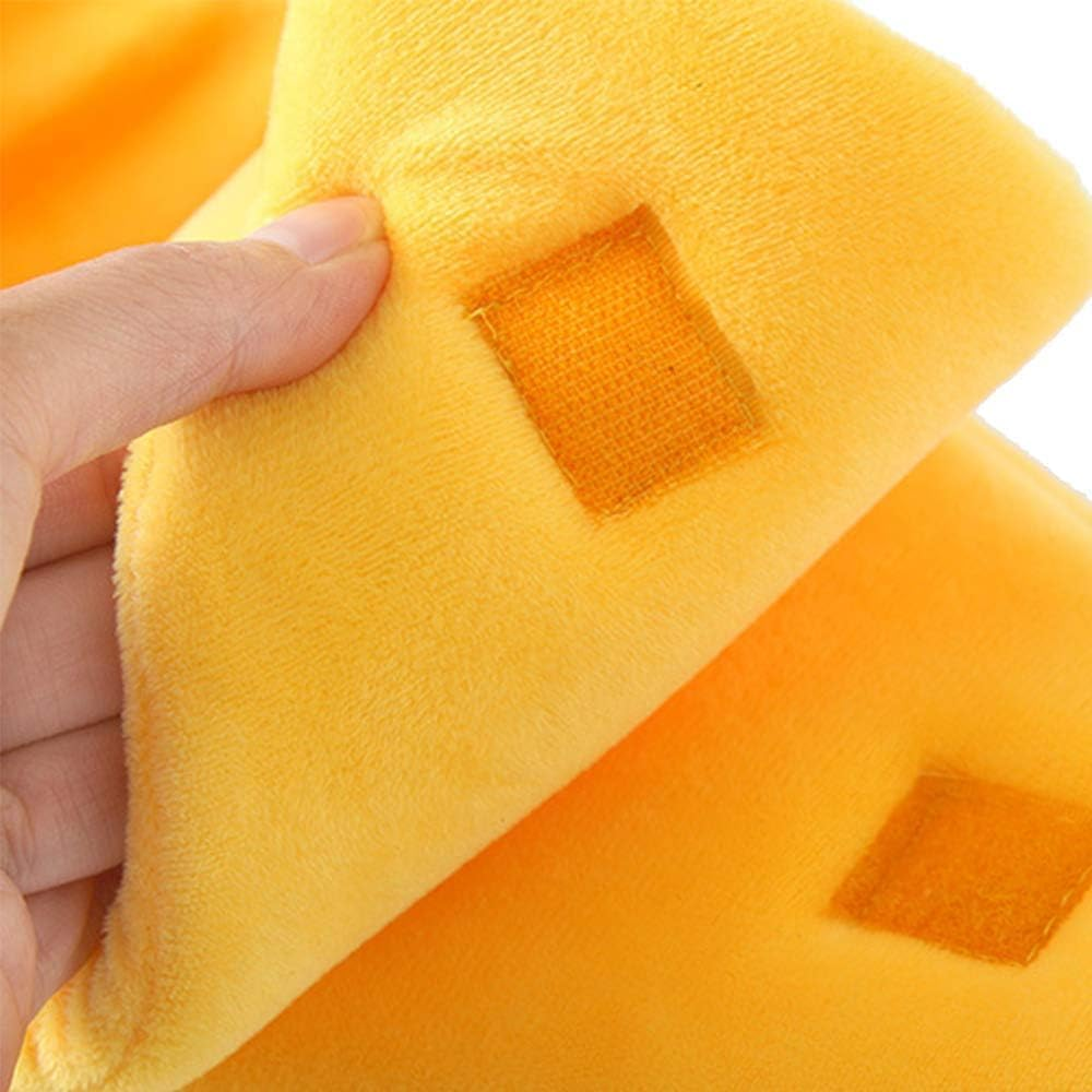 Cute Pet Banana Shaped Warm Cat Nest Dog Nest Semi Closed Pet Nest Hamster Nest Pet Bed Sleeping Mat (Yellow, XL)